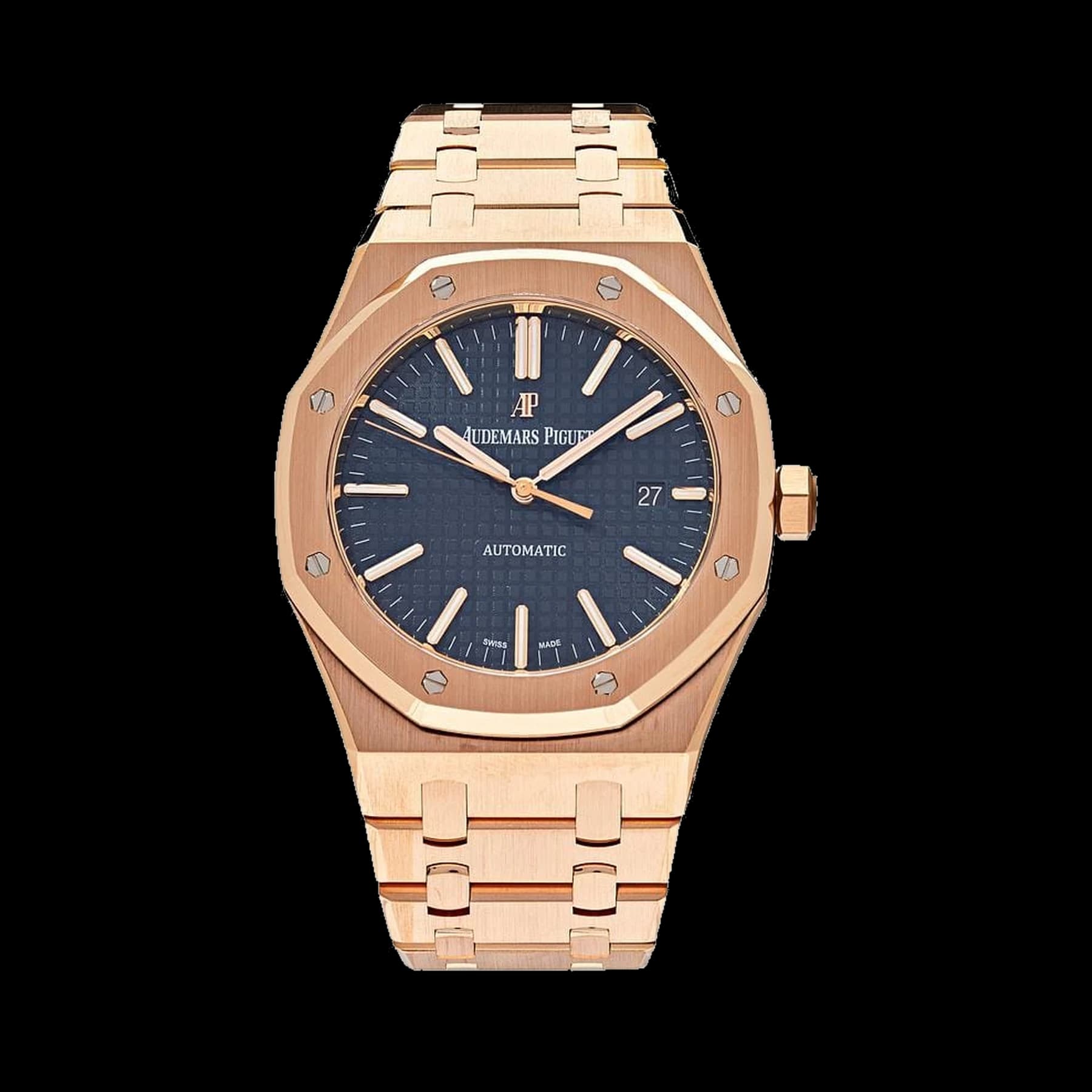 Audemars Piguet Royal Oak Selfwinding Rose Gold Blue Dial 15400OR.OO.1220OR.03