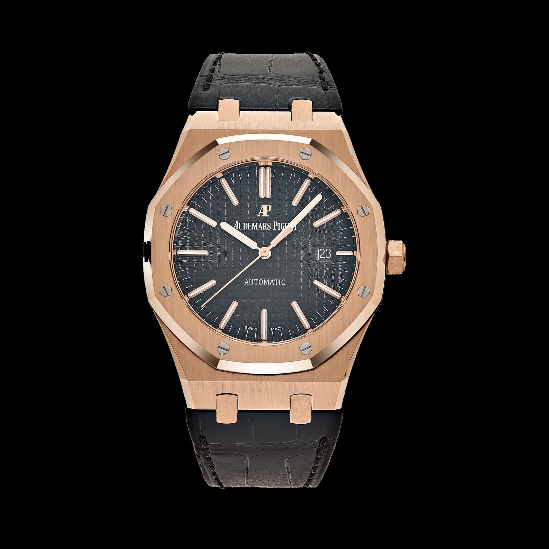 Audemars Piguet Royal Oak 15400OR.OO.D002CR.01 Rose Gold Black Dial