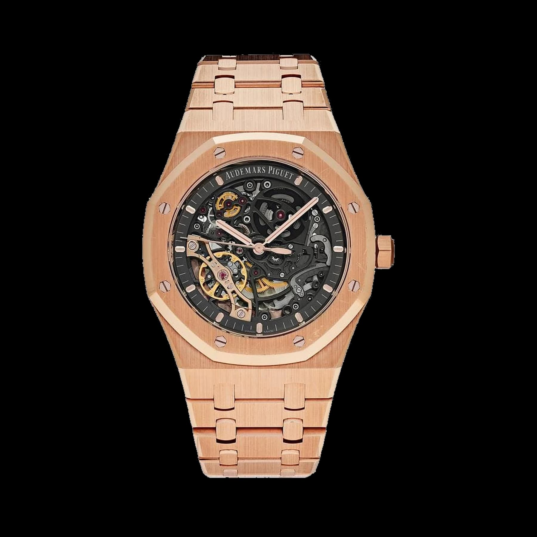 Audemars Piguet Royal Oak 15407OR.OO.1220OR.01 Double Balance Wheel Openworked Rose Gold