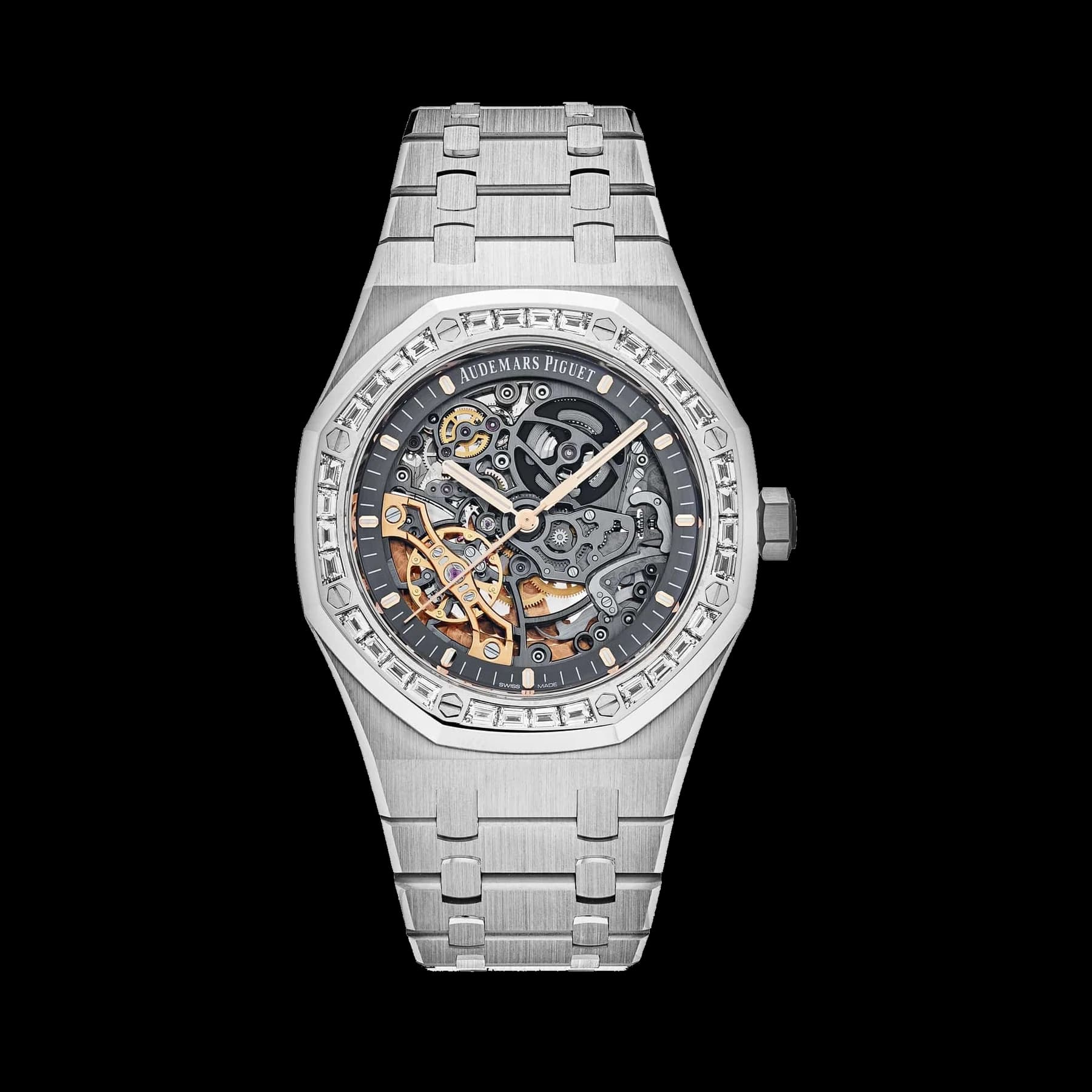 Audemars Piguet Royal Oak 15412BC.ZZ.1220BC.01 Double Balance Wheel Openworked Diamond Bezel