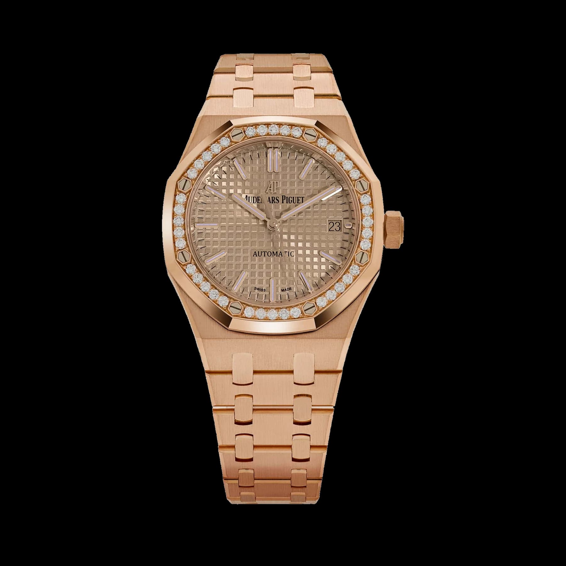 Audemars Piguet Royal Oak 15451OR.ZZ.1256OR.03 'Ladies' Rose Gold Diamond Bezel (2024)