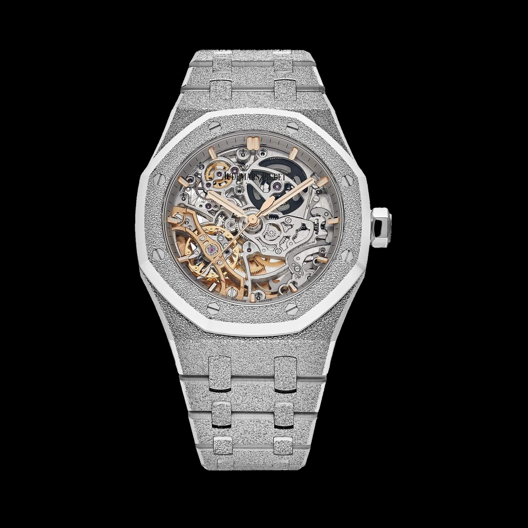Audemars Piguet Royal Oak 15466BC.GG.1259BC.01 Double Balance Wheel Frosted White Gold (2023)