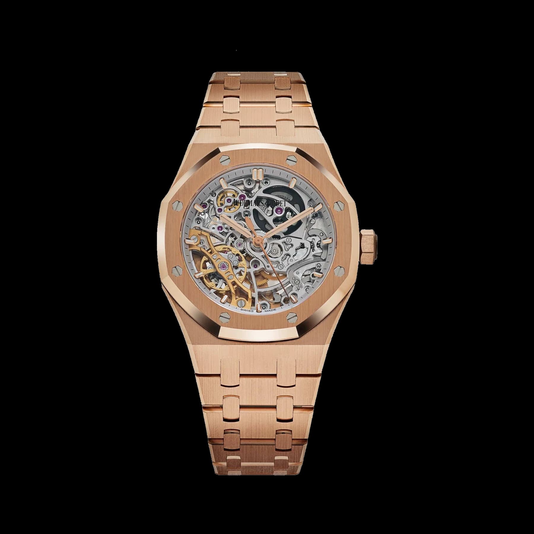 Audemars Piguet Royal Oak 15467OR.OO.1256OR.01 Double Balance Wheel Openworked Rose Gold