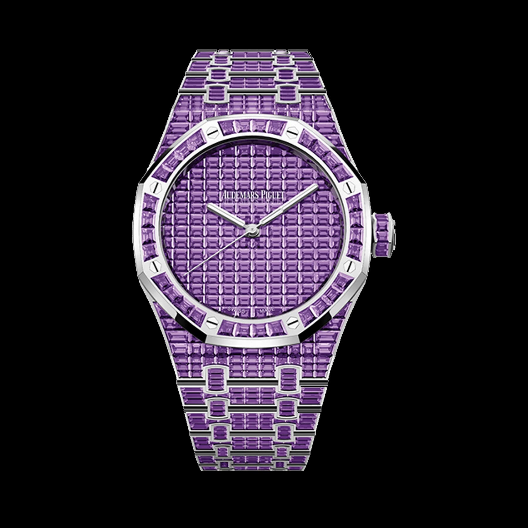 Audemars Piguet Royal Oak 15514BC.AY.1284BC.01 Selfwinding Amethyst "50ᵀᴴ Anniversary" 18-carat white gold