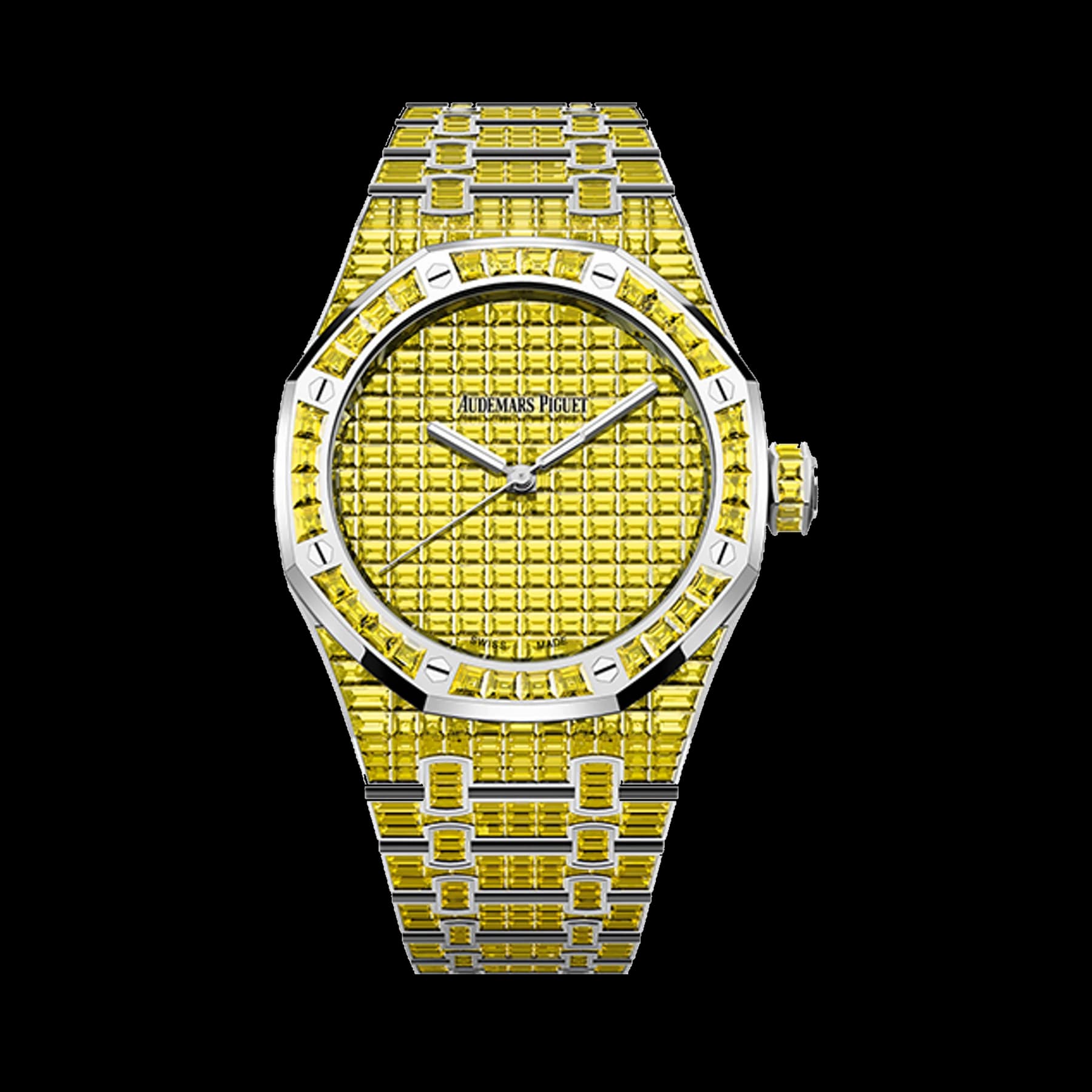 Audemars Piguet Royal Oak 15514BC.RY.1284BC.01 Selfwinding Yellow Chrysoberyl "50ᵀᴴ Anniversary" 18-carat white gold
