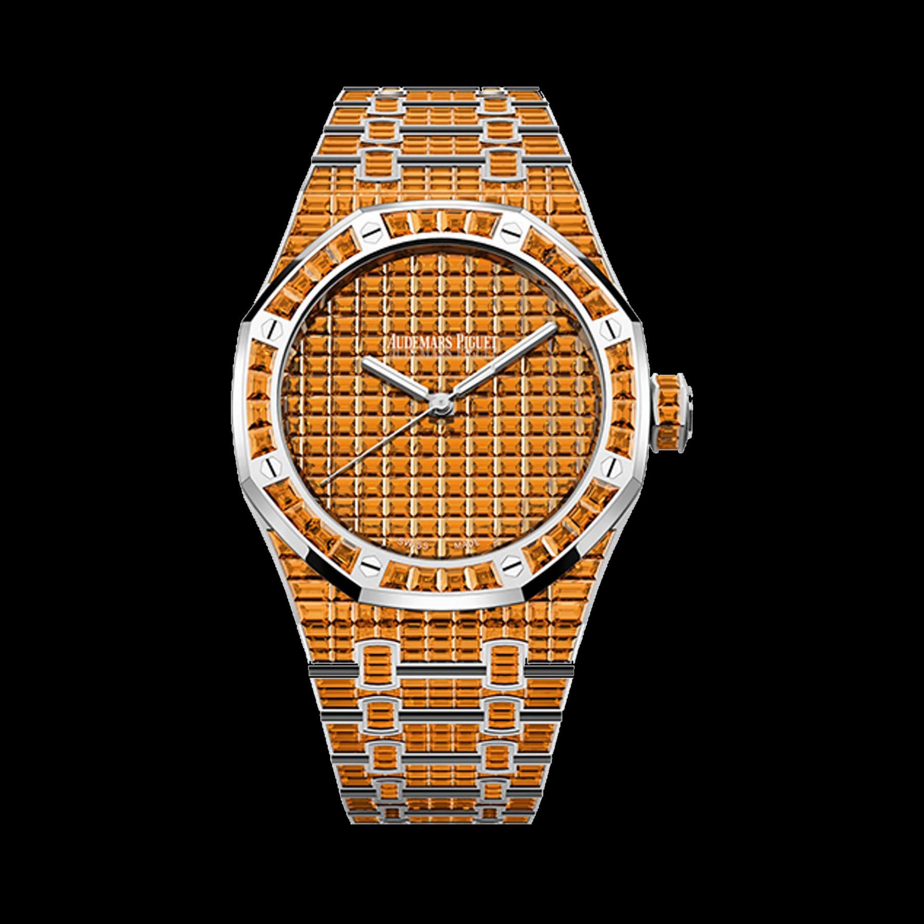 Audemars Piguet Royal Oak 15514BC.SE.1284BC.01 Selfwinding Orange Spessartite "50ᵀᴴ Anniversary" 18-carat white gold