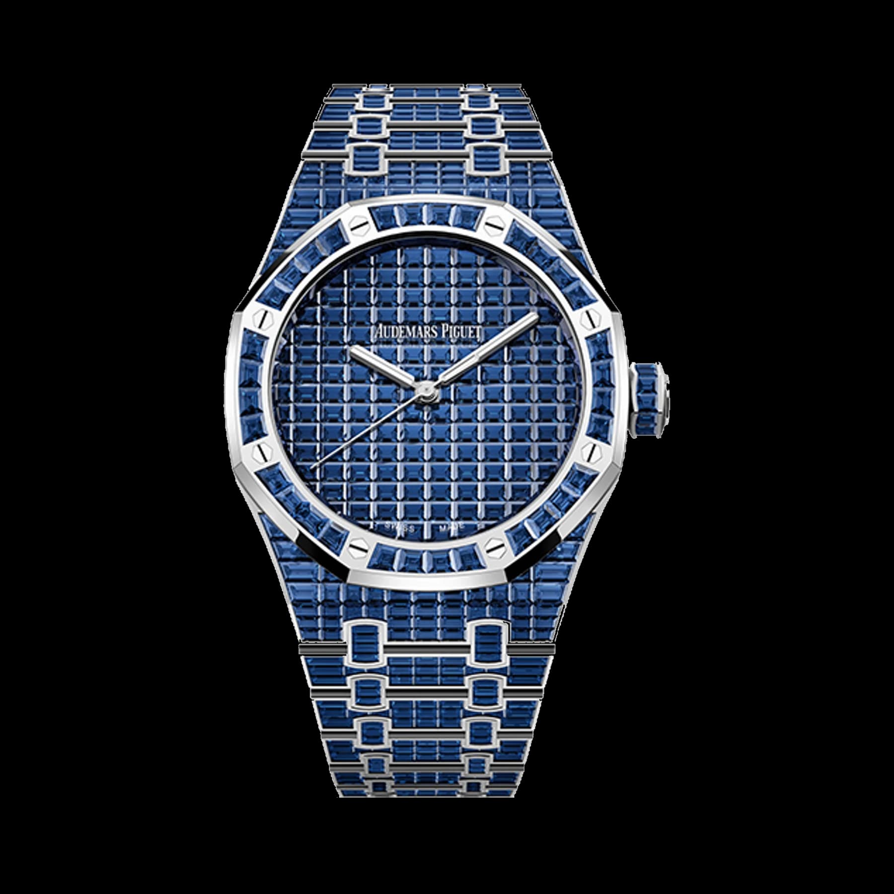 Audemars Piguet Royal Oak 15514BC.SS.1284BC.01 Selfwinding Blue Sapphire "50ᵀᴴ Anniversary" 18-carat white gold