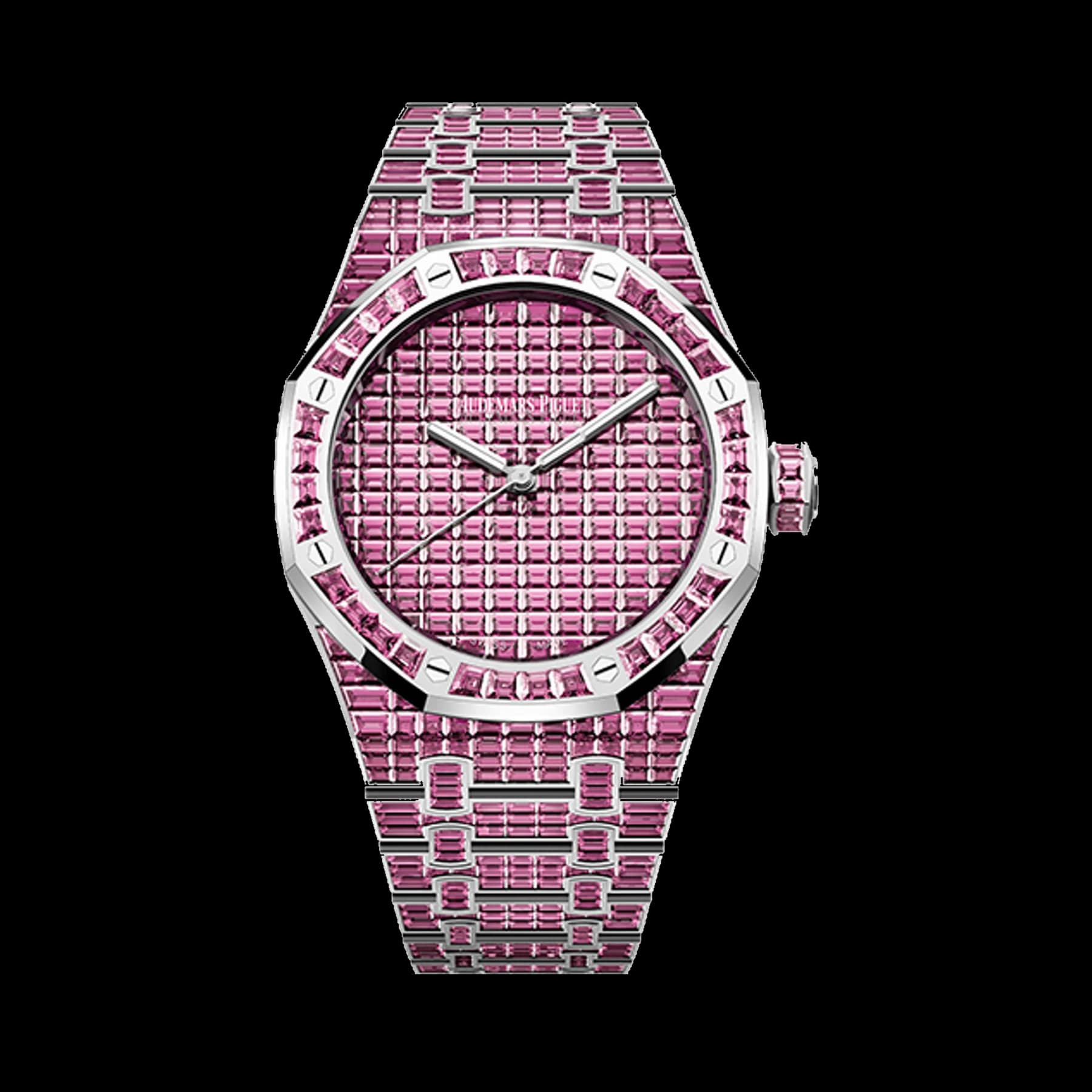 Audemars Piguet Royal Oak 15514BC.TM.1284BC.01 Selfwinding Pink Tourmaline "50ᵀᴴ Anniversary" 18-carat white gold
