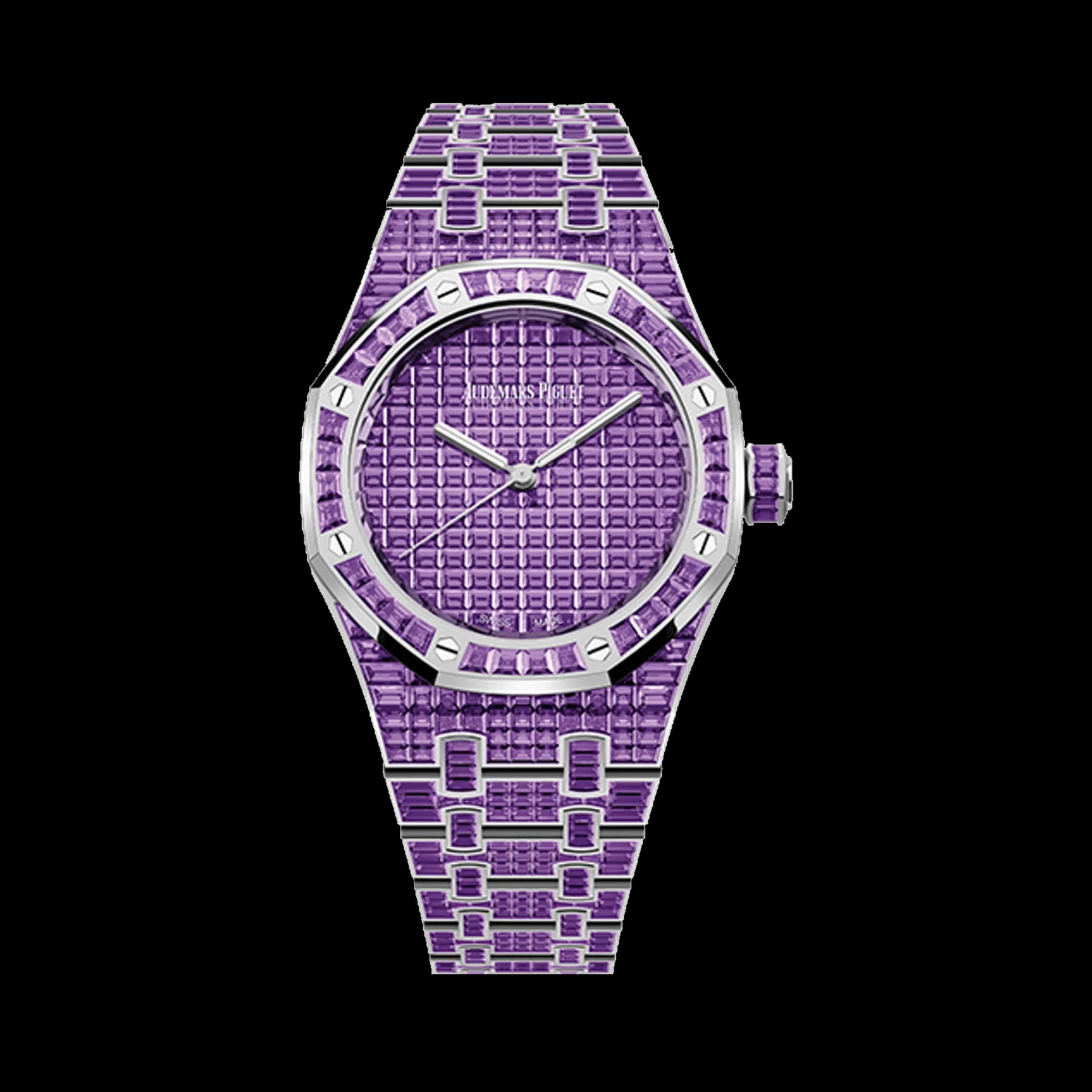Audemars Piguet Royal Oak 15554BC.AY.1274BC.01 Selfwinding Amethyst "50ᵀᴴ Anniversary" 18-carat white gold