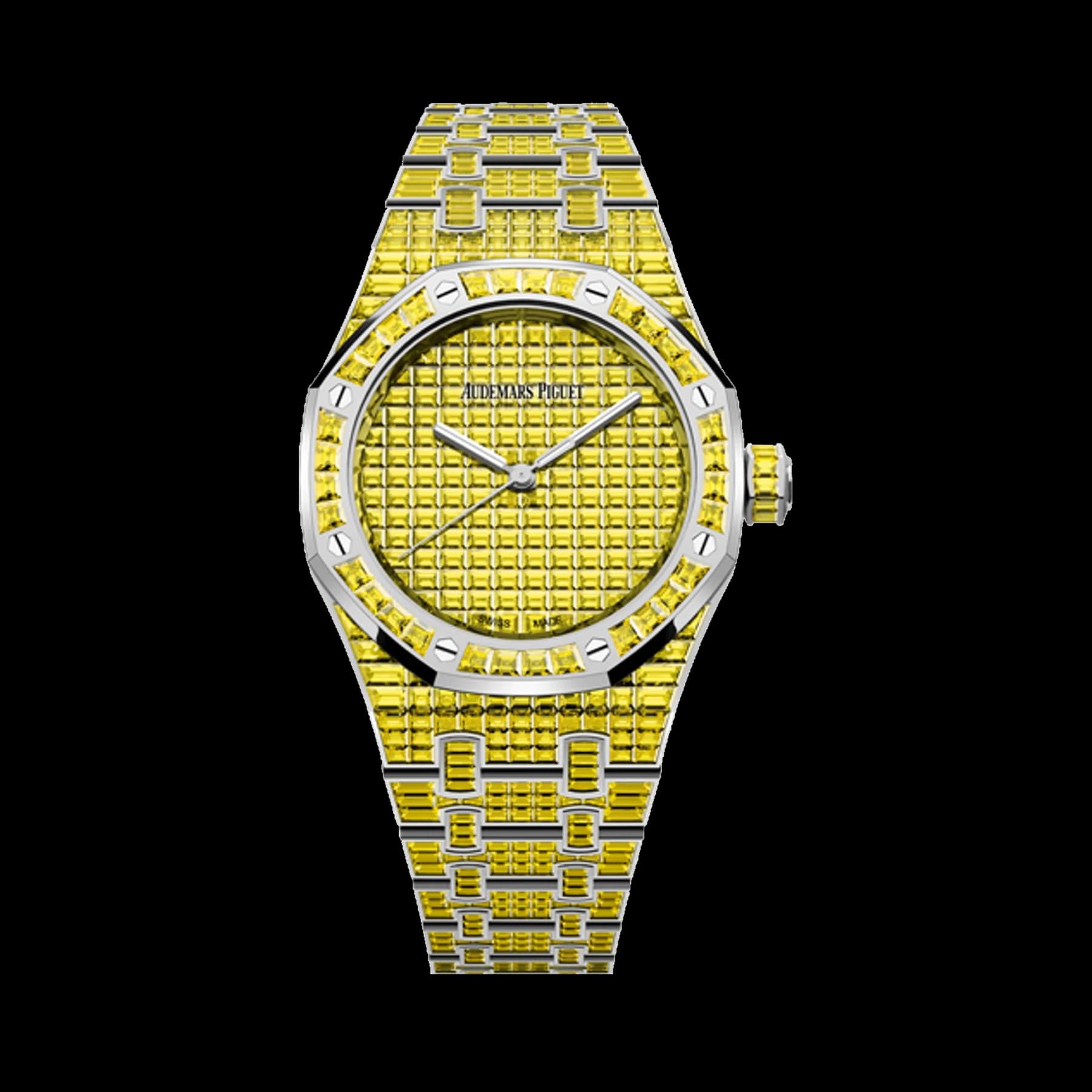 Audemars Piguet Royal Oak 15554BC.RY.1274BC.01 Selfwinding Yellow Chrysoberyl "50ᵀᴴ Anniversary" 18-carat white gold