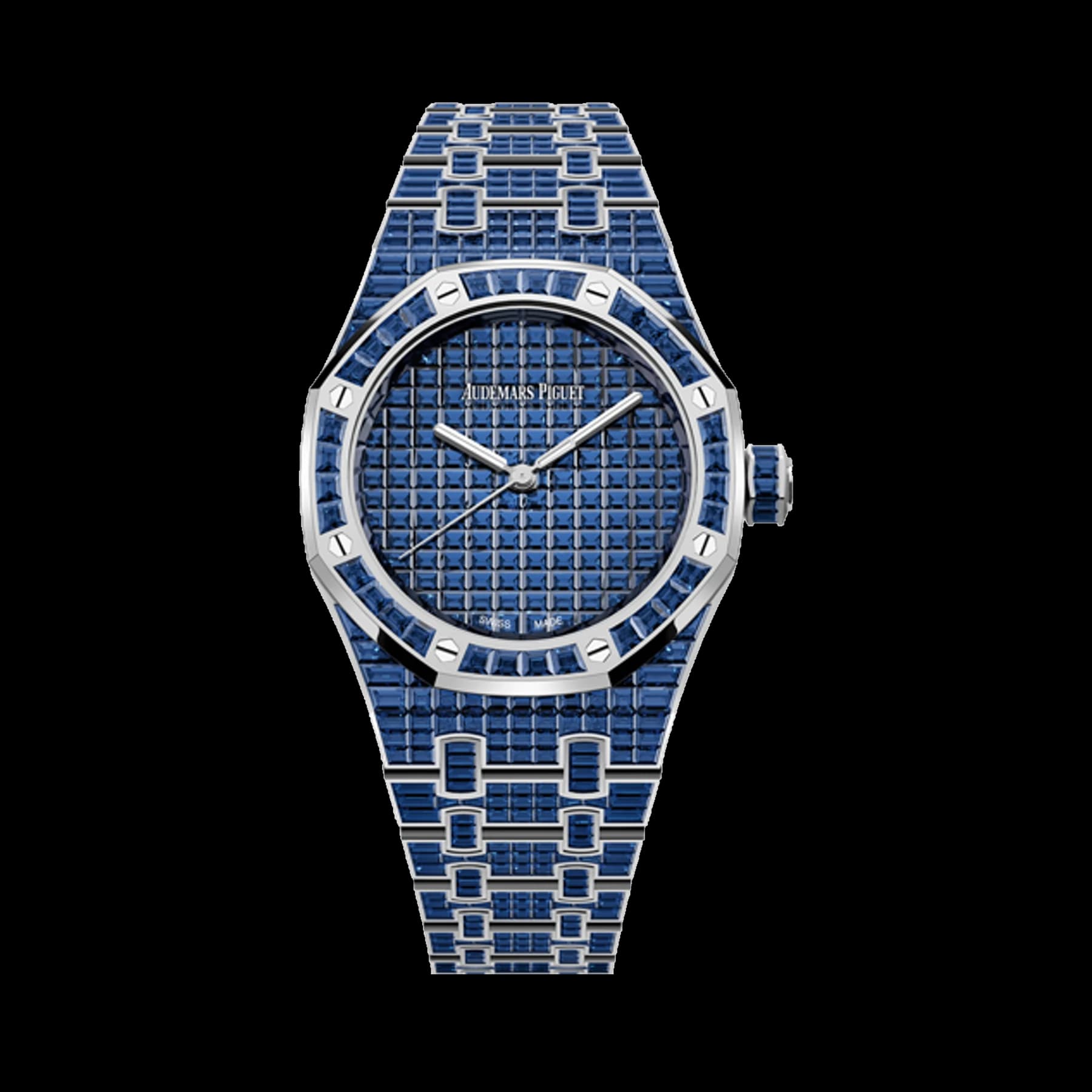 Audemars Piguet Royal Oak 15554BC.SS.1274BC.01 Selfwinding Blue Sapphire "50ᵀᴴ Anniversary" 18-carat white gold