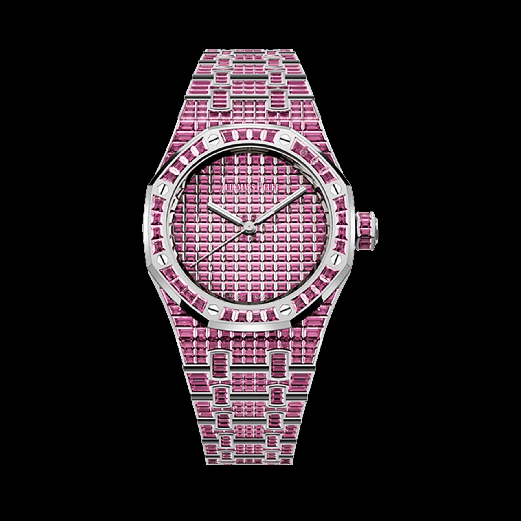 Audemars Piguet Royal Oak 15554BC.TM.1274BC.01 Selfwinding Pink Tourmaline "50ᵀᴴ Anniversary" 18-carat white gold