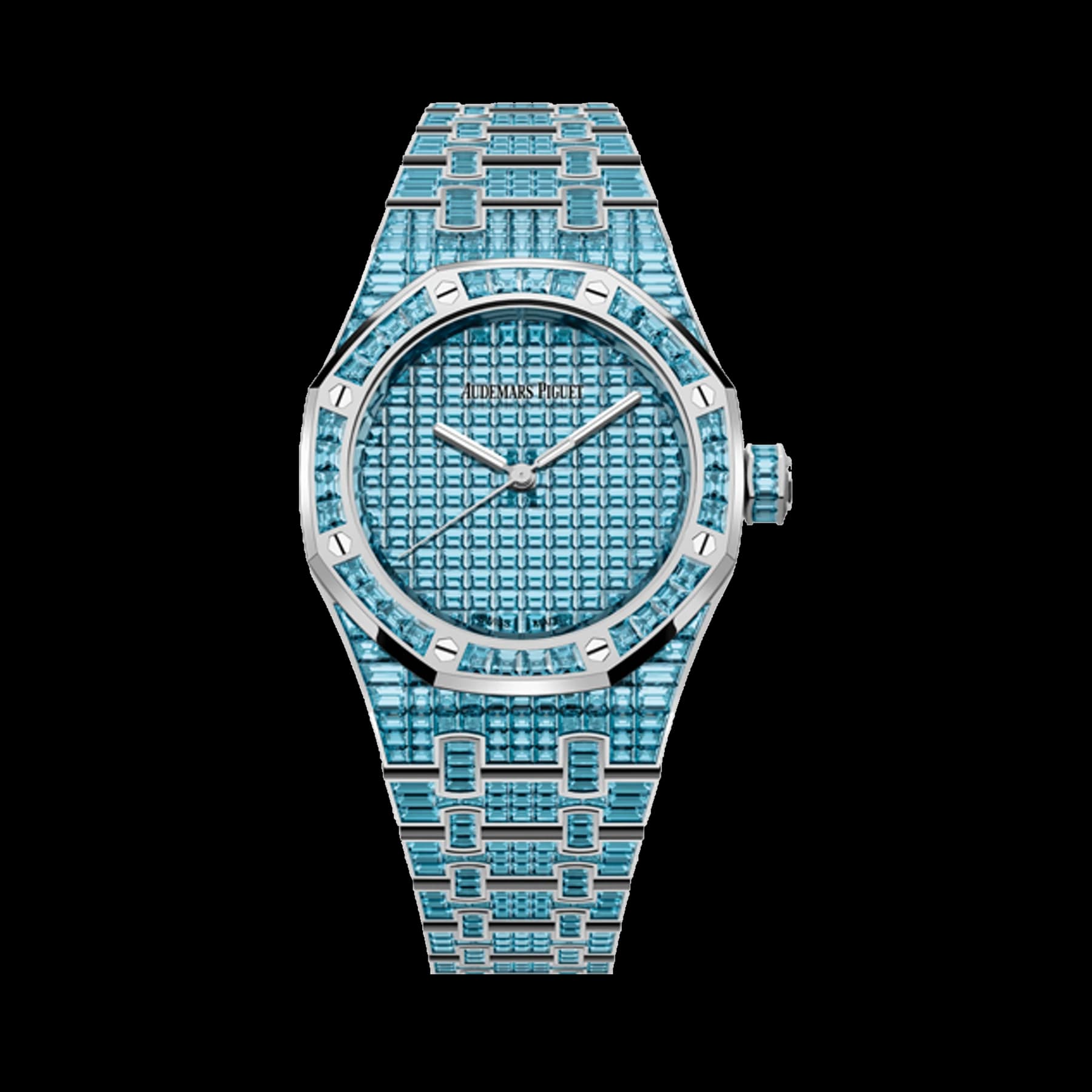 Audemars Piguet Royal Oak 15554BC.TO.1274BC.01 Selfwinding Blue Topaz “50ᵀᴴ Anniversary” 18-carat white gold