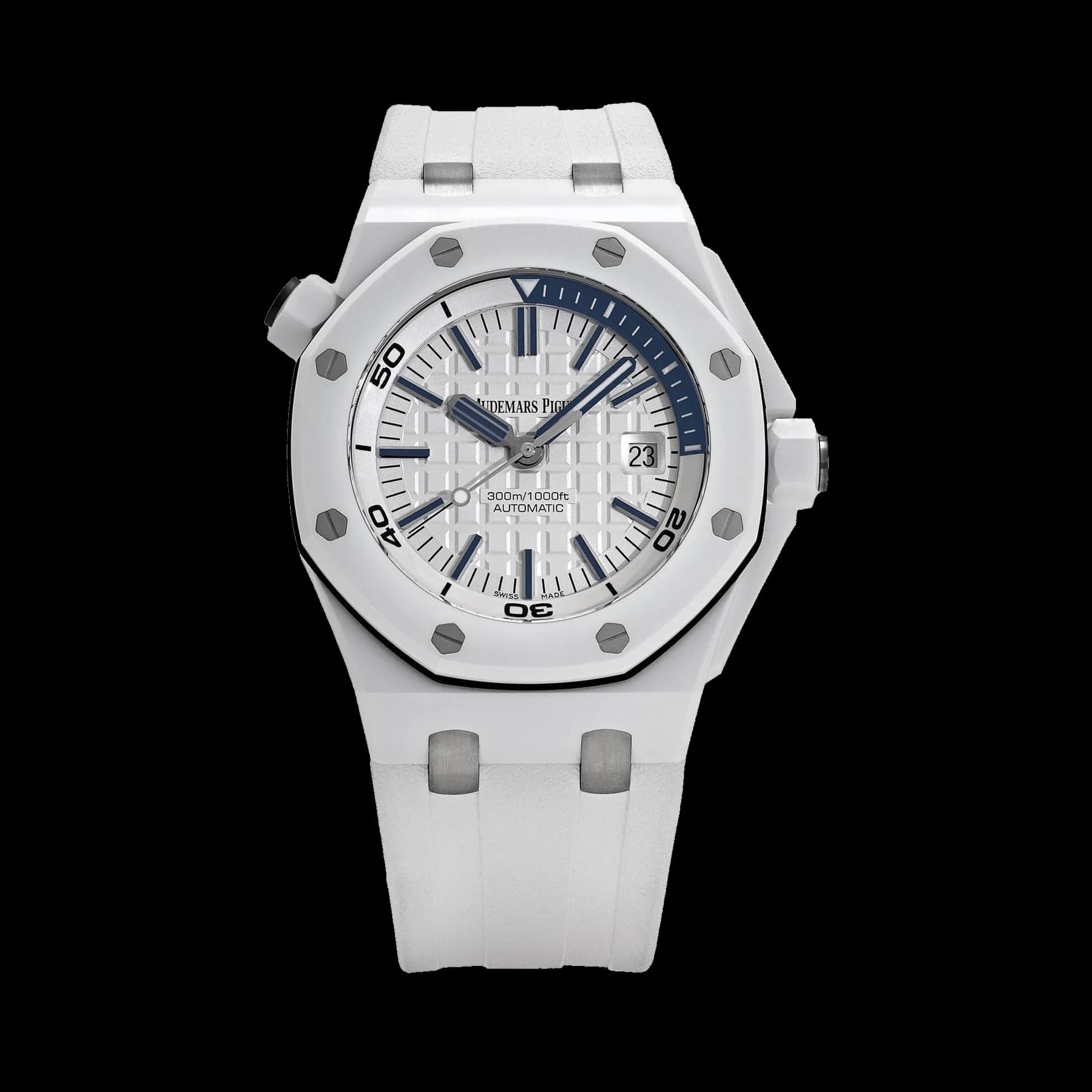 Audemars Piguet Royal Oak Offshore 15707CB.OO.A010CA.01 Diver White Ceramic White Dial