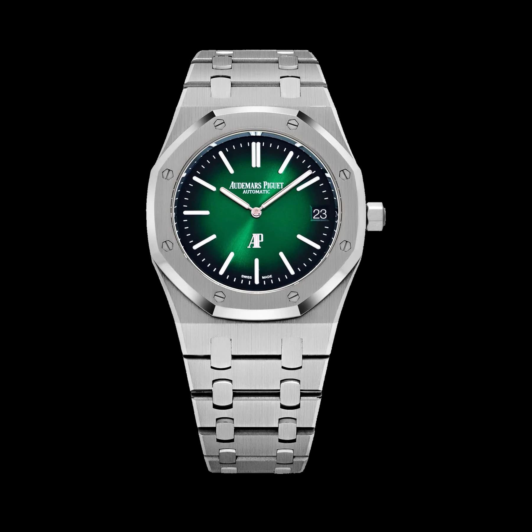 Audemars Piguet Royal Oak 16202PT.OO.1240PT.01 'Jumbo' Extra-Thin Green Dial