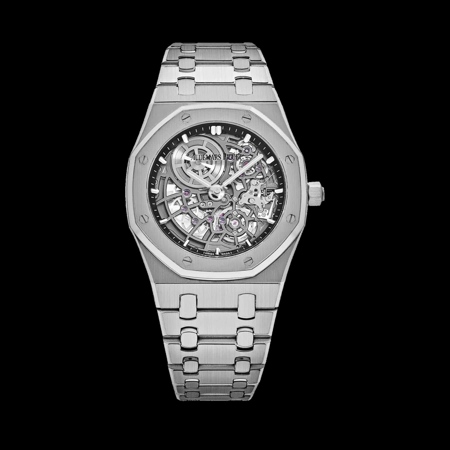 Audemars Piguet Royal Oak 16204BC.OO.1240BC.01 'Jumbo' Extra-Thin Openworked White Gold (2025)