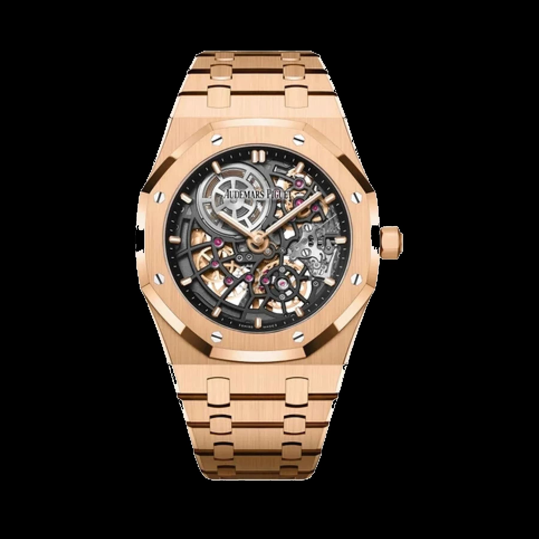 Audemars Piguet Royal Oak 16204OR.OO.1240OR.01 'Jumbo' 50th Anniversary Rose Gold Extra-Thin Openworked