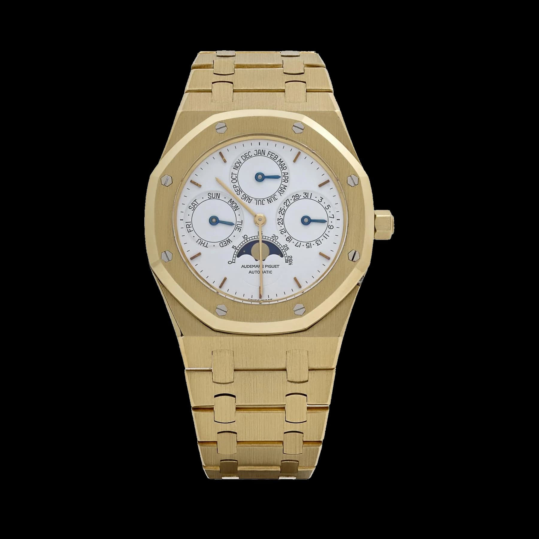 Audemars Piguet Royal Oak Perpetual Calendar 25654BA Yellow Gold White Dial