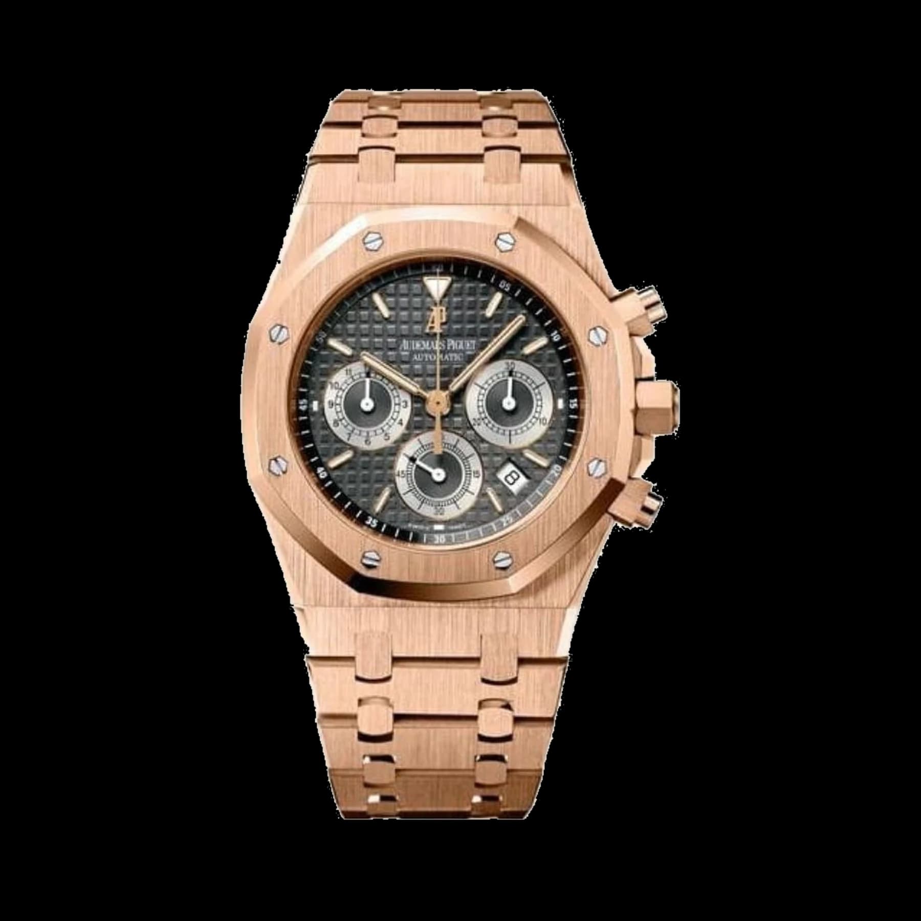 Audemars Piguet Royal Oak 26022OR.OO.D098CR.02 Chronograph Rose Gold Grey Dial
