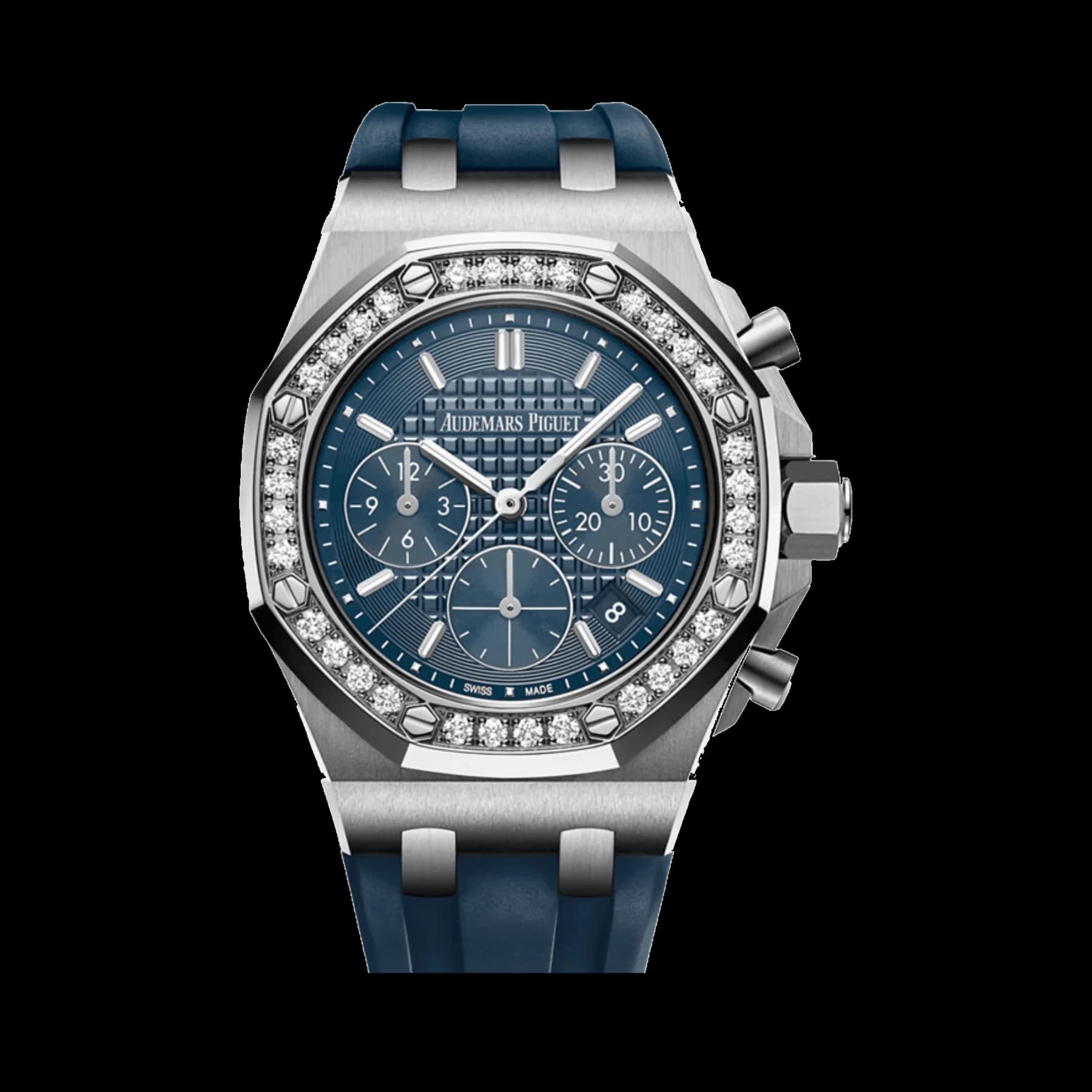 Audemars Piguet Royal Oak Offshore 26231ST.ZZ.D027CA.01 Chronograph Stainless Steel Blue Dial Diamond Bezel