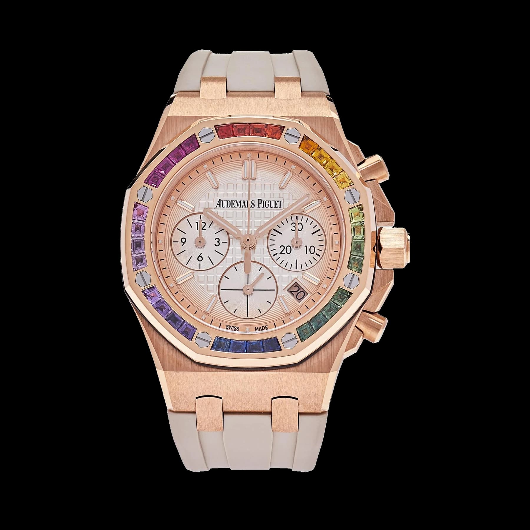 Audemars Piguet Royal Oak Offshore 26236OR.YY.D085CA.01 Selfwinding Chronograph Rainbow Bezel