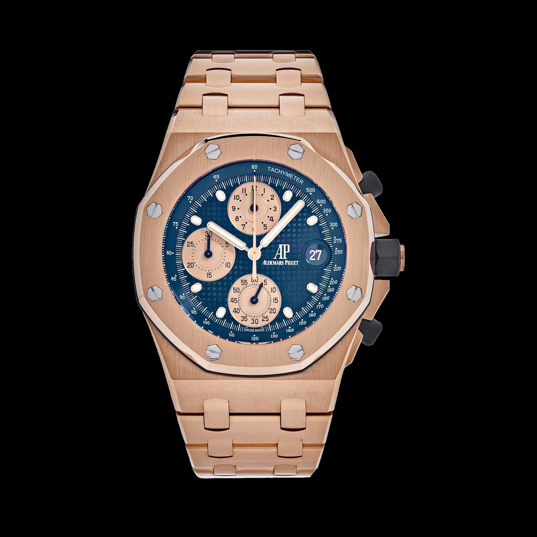 Audemars Piguet Royal Oak Offshore 26238OR.OO.2000OR.01 Chronograph 'Brick' Rose Gold Blue Dial (2024)