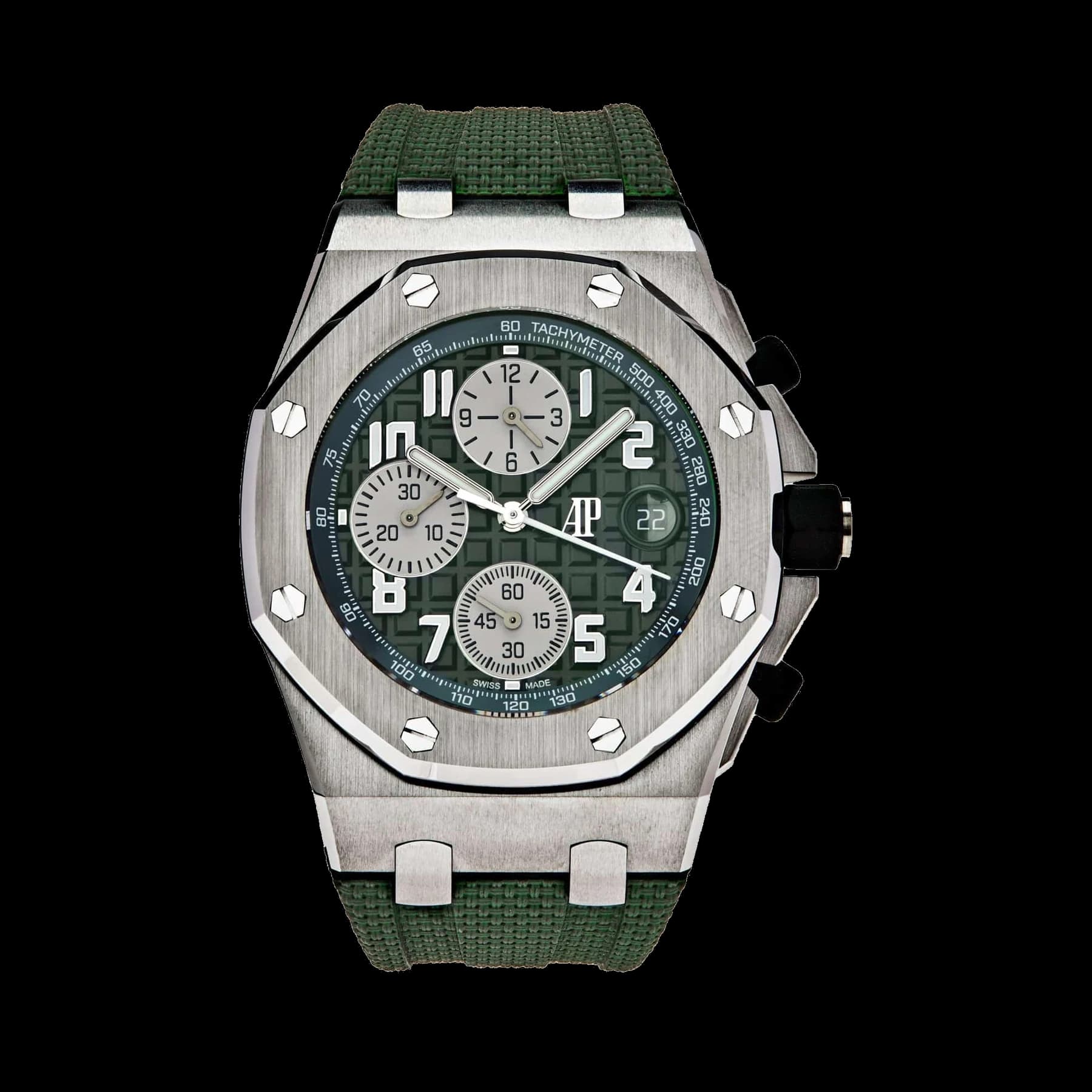 Audemars Piguet Royal Oak Offshore 26238TI.OO.A056CA.01 Chronograph Titanium Green Dial