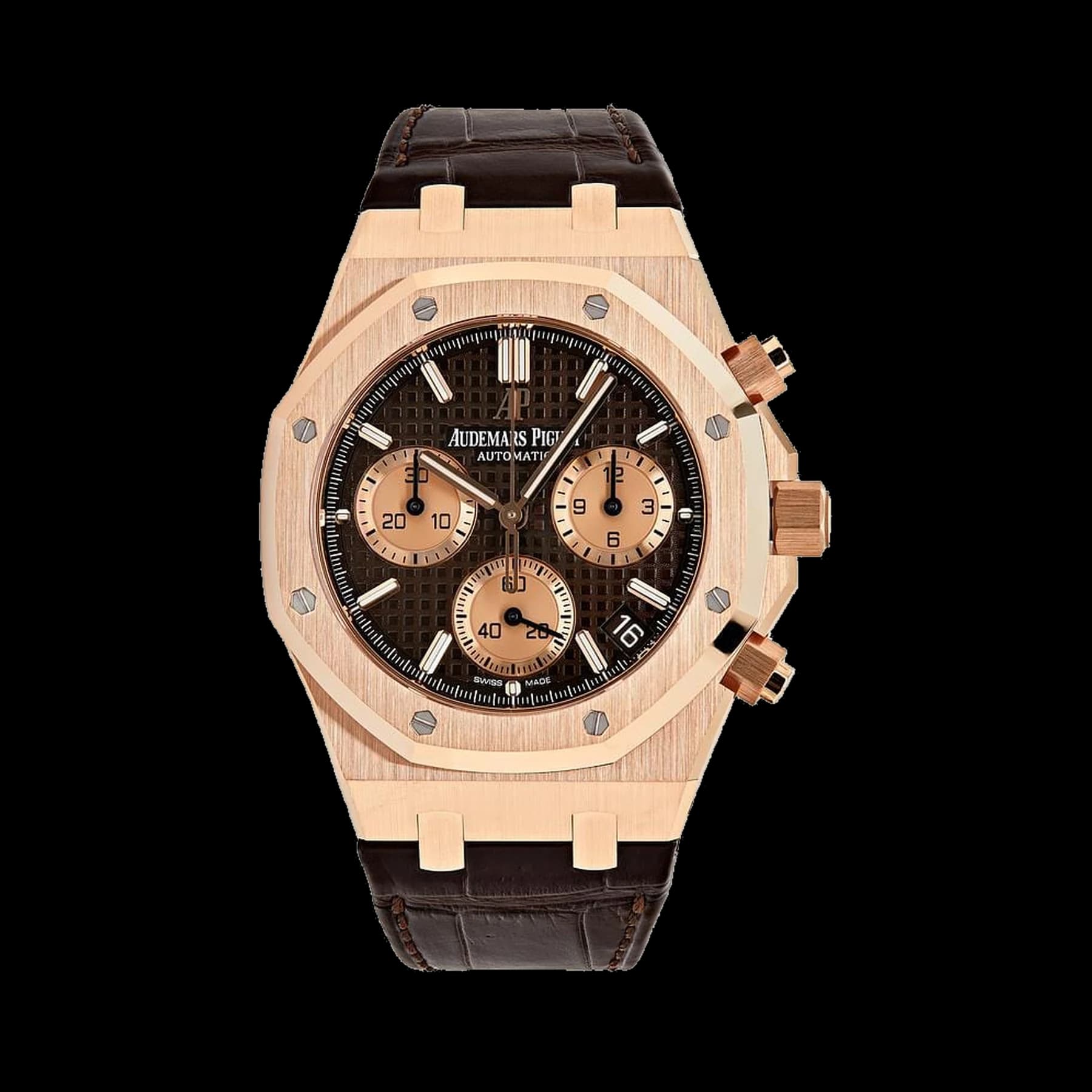 Audemars Piguet Royal Oak Selfwinding Chronograph Rose Gold Brown Dial 26239OR.OO.D821CR.01
