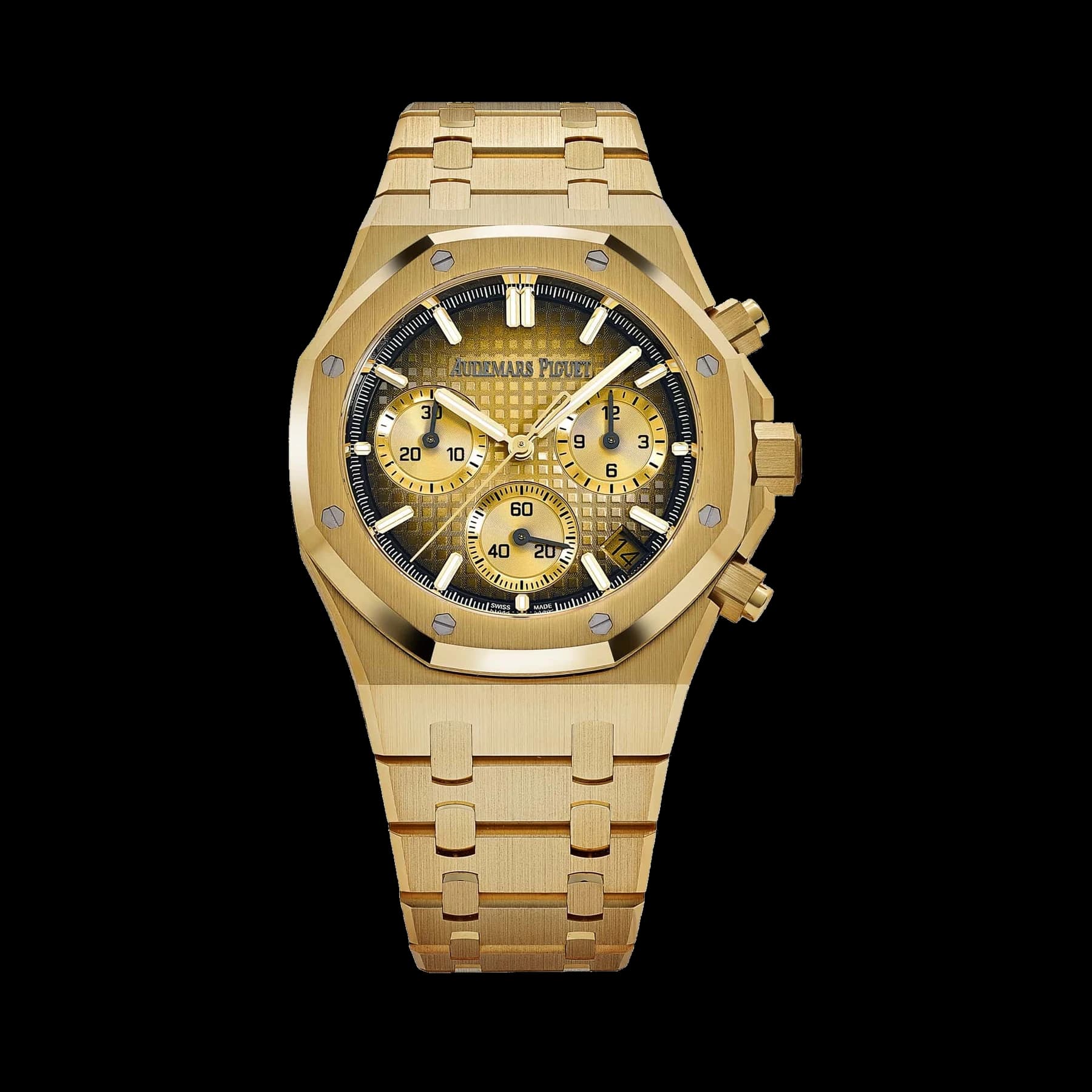 Audemars Piguet Royal Oak 26240BA.OO.1320BA.02 Chronograph Smoked Yellow Gold