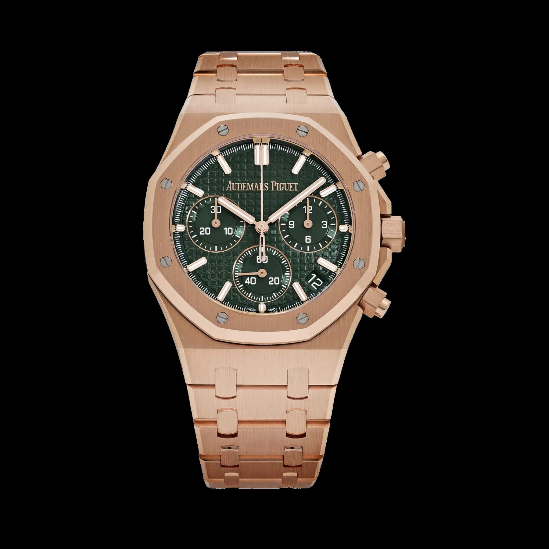 Audemars Piguet Royal Oak 26240OR.OO.1320OR.04 Chronograph '50th Anniversary' Rose Gold Khaki Green Dial (2022)