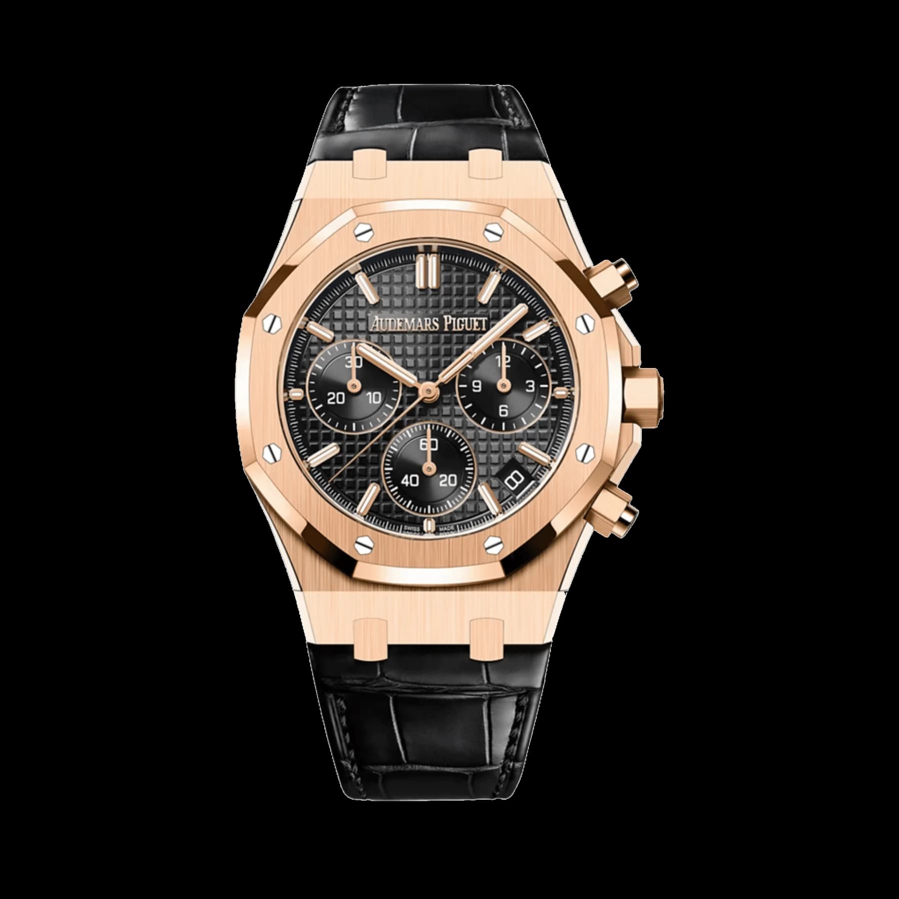 Audemars Piguet Royal Oak 26240OR.OO.D002CR.02 Chronograph Rose Gold Black Dial