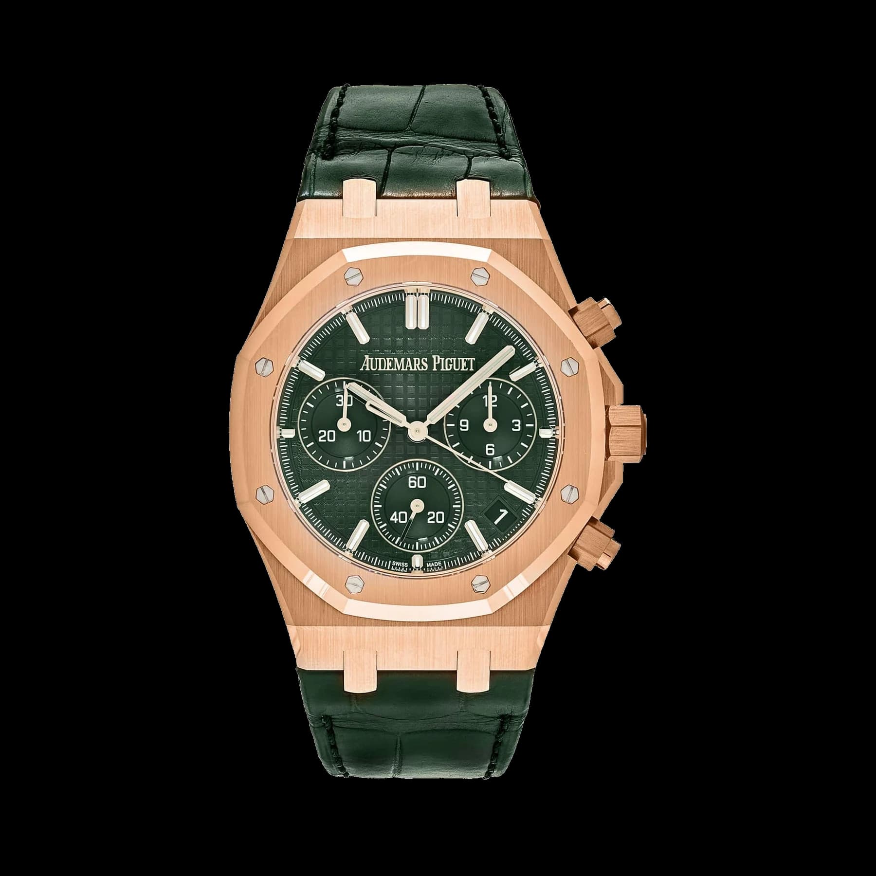 Audemars Piguet Royal Oak 26240OR.OO.D404CR.01 Chronograph '50th Anniversary' Rose Gold Green Dial
