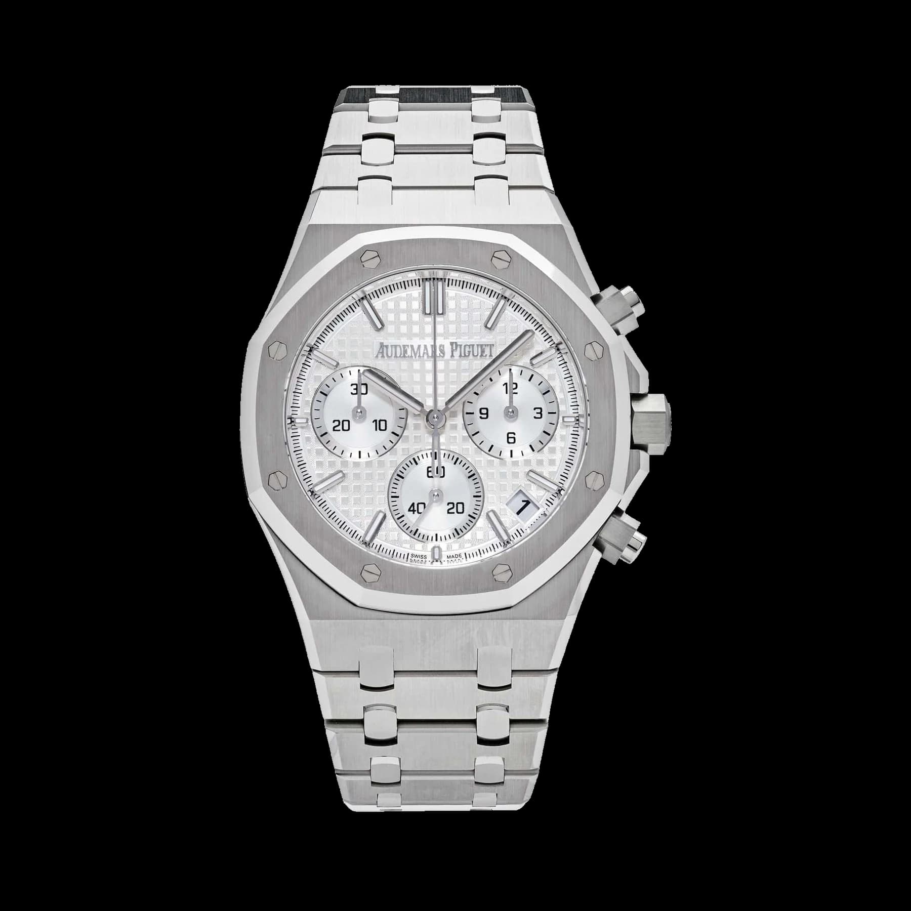 Audemars Piguet Royal Oak 26240ST.OO.1320ST.03 Selfwinding Chronograph '50th Anniversary' Stainless Steel White Dial