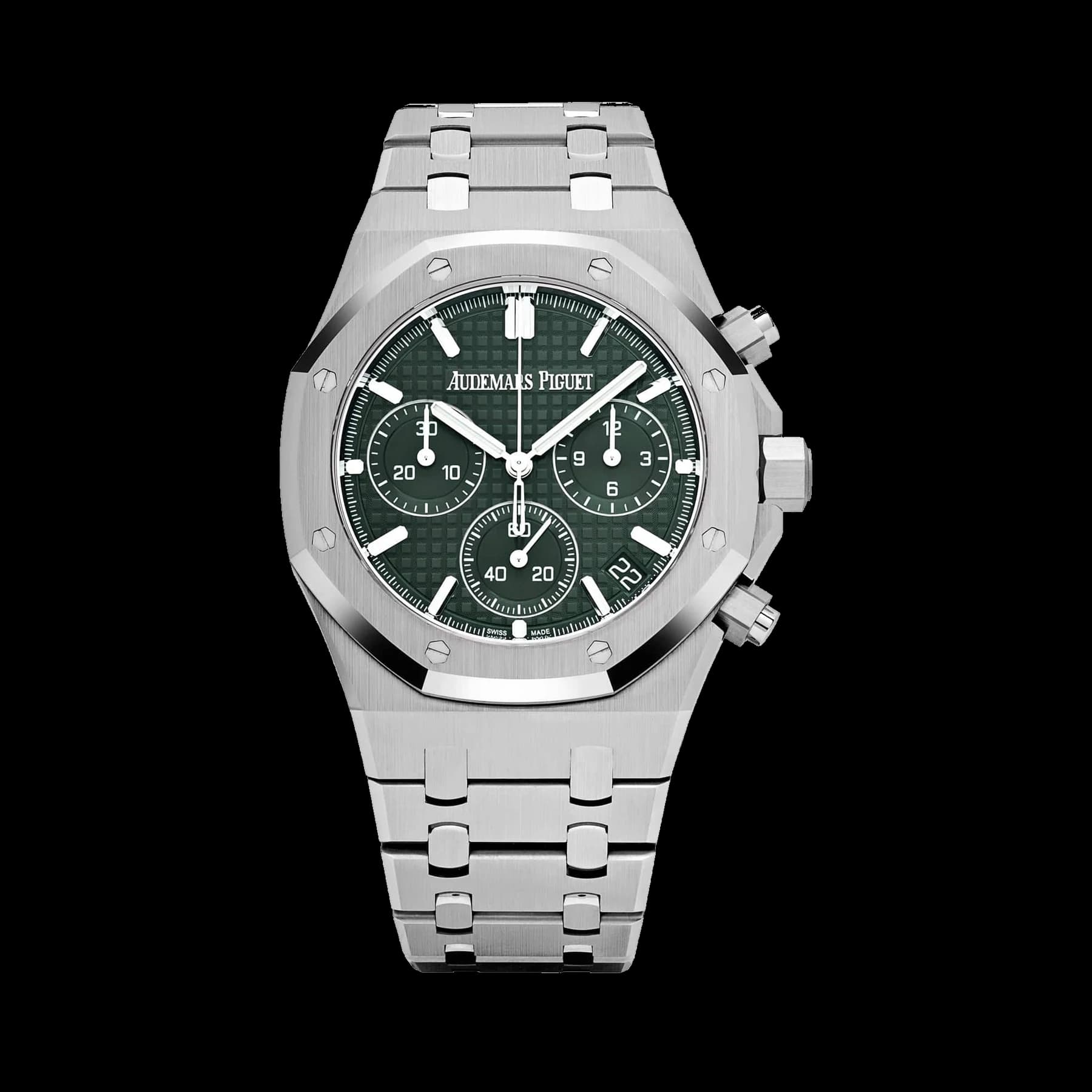 Audemars Piguet Royal Oak 26240ST.OO.1320ST.04 Selfwinding Chronograph '50th Anniversary' Stainless Steel Khaki Green Dial (2022)