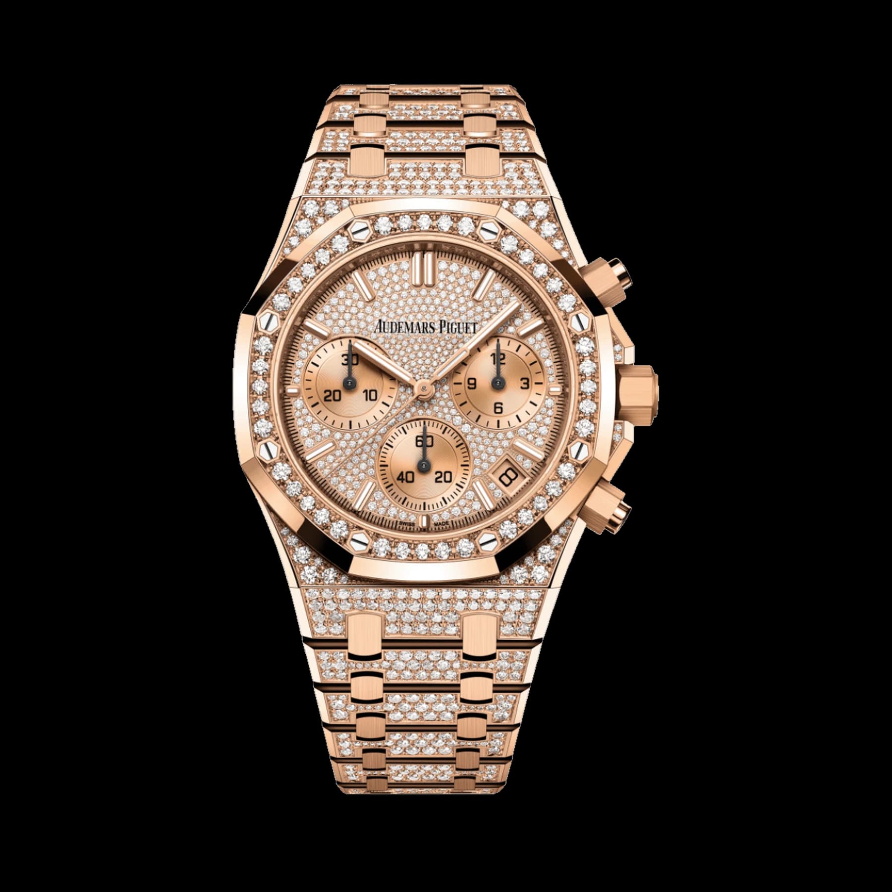 Audemars Piguet Royal Oak Selfwinding Chronograph Rose Gold Diamond Set 26242OR.ZZ.1322OR.02