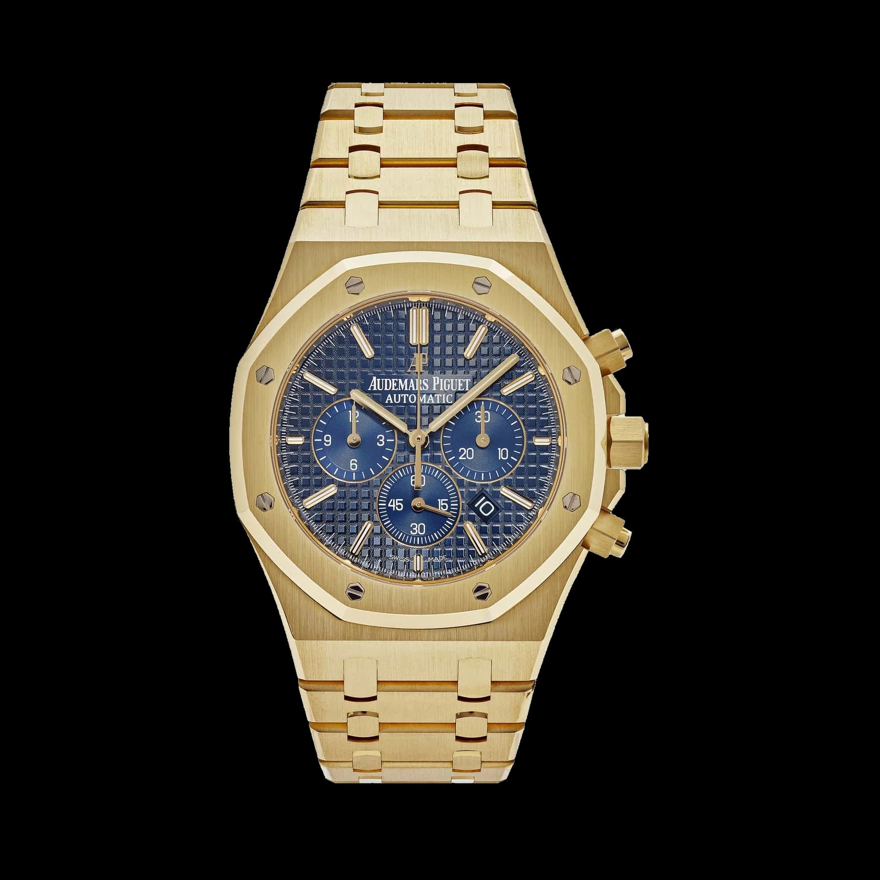Audemars Piguet Royal Oak 26320BA.OO.1220BA.02 Chronograph Yellow Gold Blue Dial (2016)