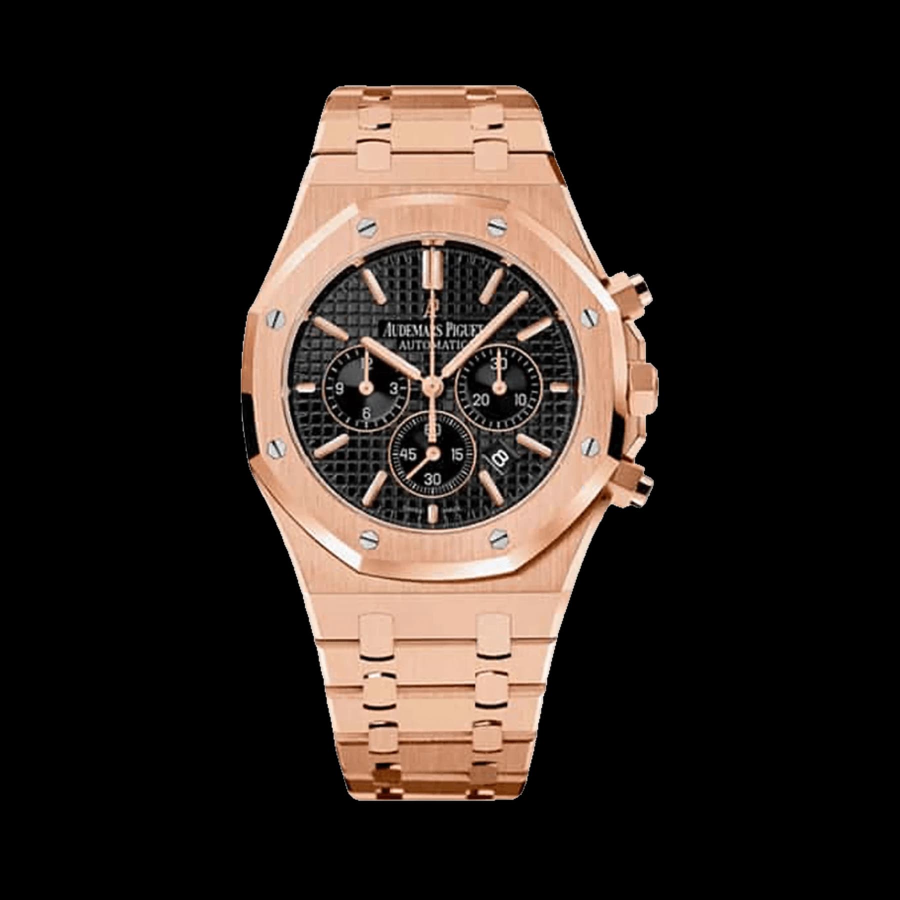 Audemars Piguet Royal Oak 26320OR.OO.1220OR.01 Chronograph Rose Gold Black Dial
