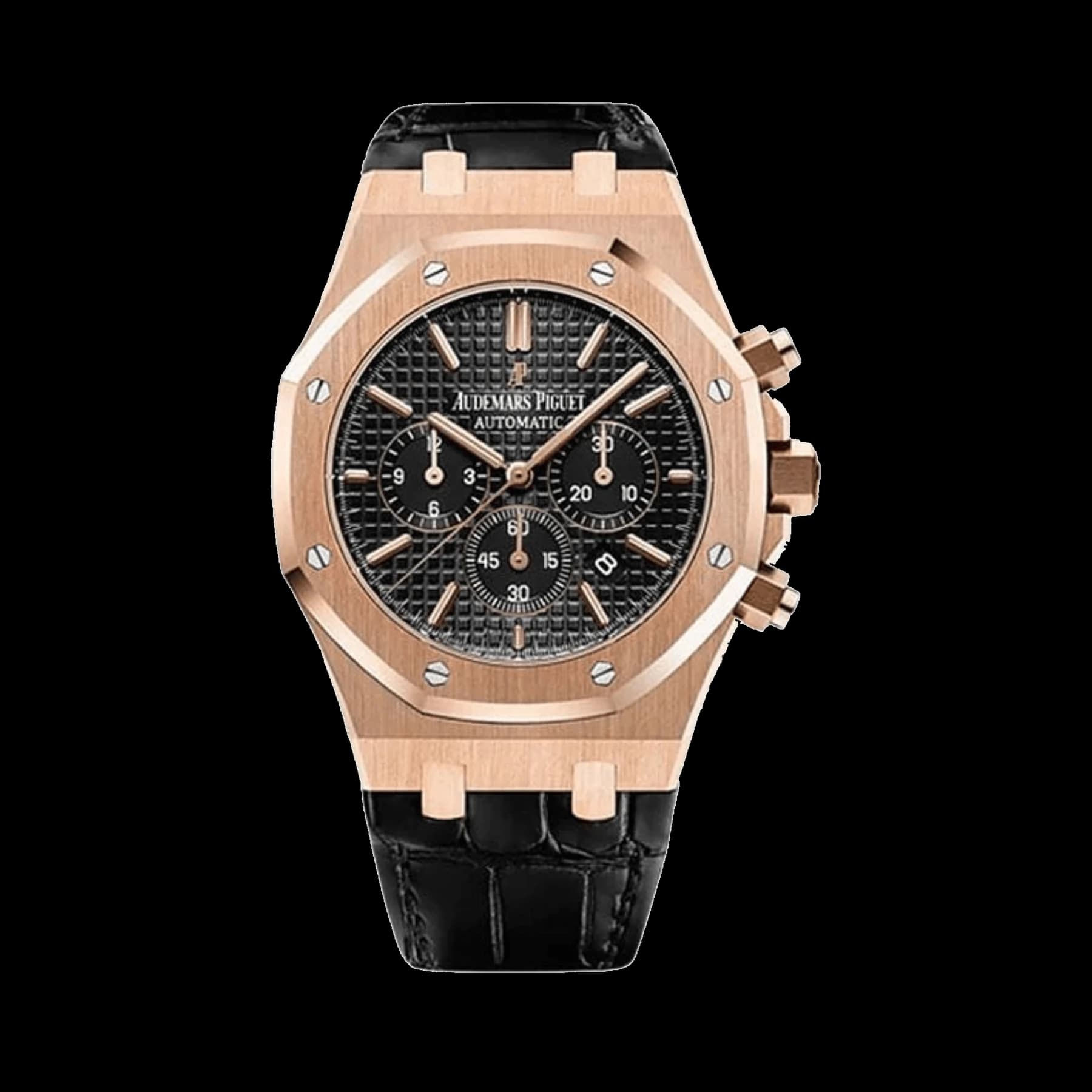 Audemars Piguet Royal Oak 26320OR.OO.D002CR.01 Chronograph Rose Gold Black Dial