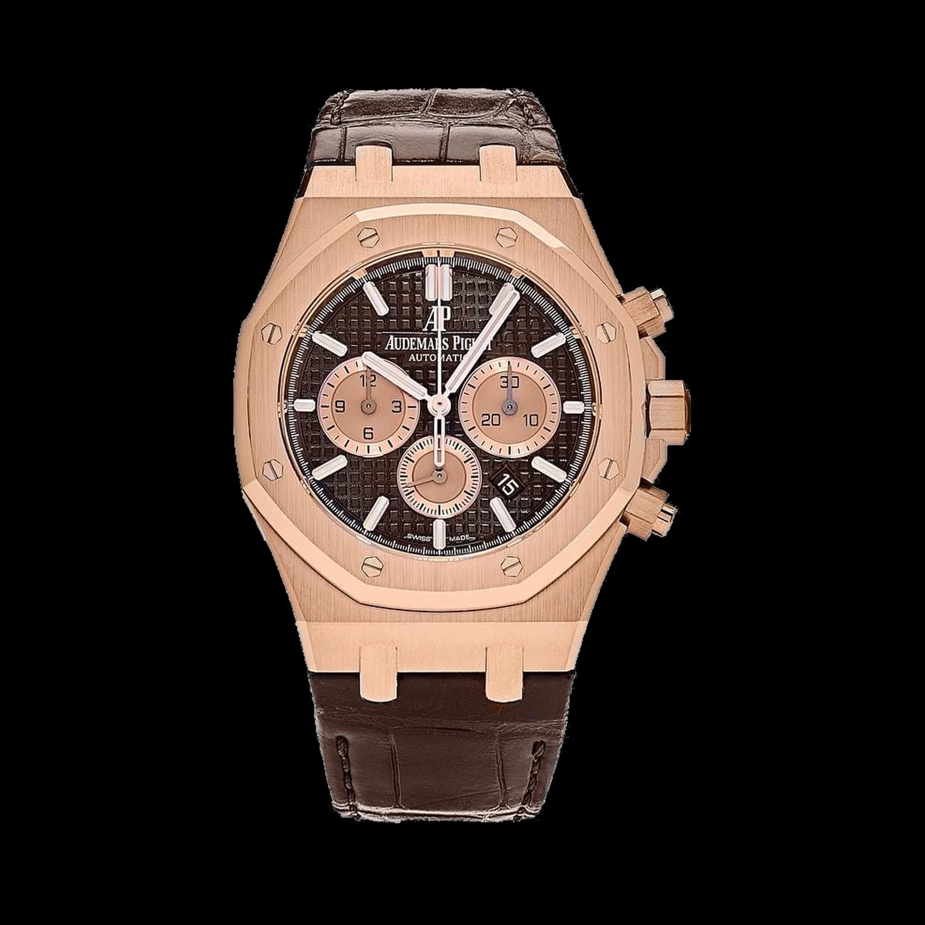 Audemars Piguet Royal Oak 26331OR.OO.D821CR.01 Selfwinding Chronograph Rose Gold Brown Dial