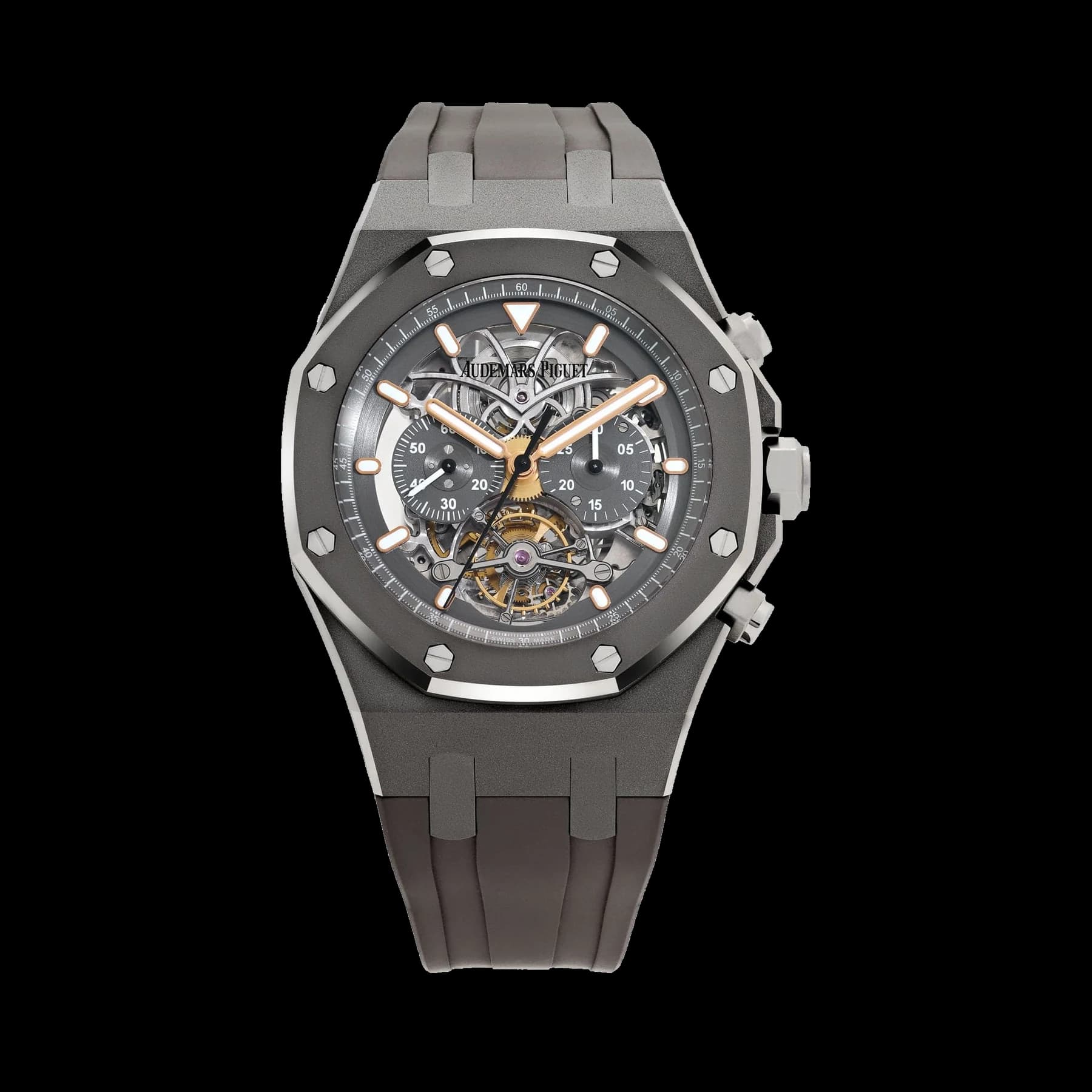Audemars Piguet Royal Oak 26347TI.OO.D004CR.01 Tourbillon Chronograph Titanium Openworked Dial Boutique Only Edition