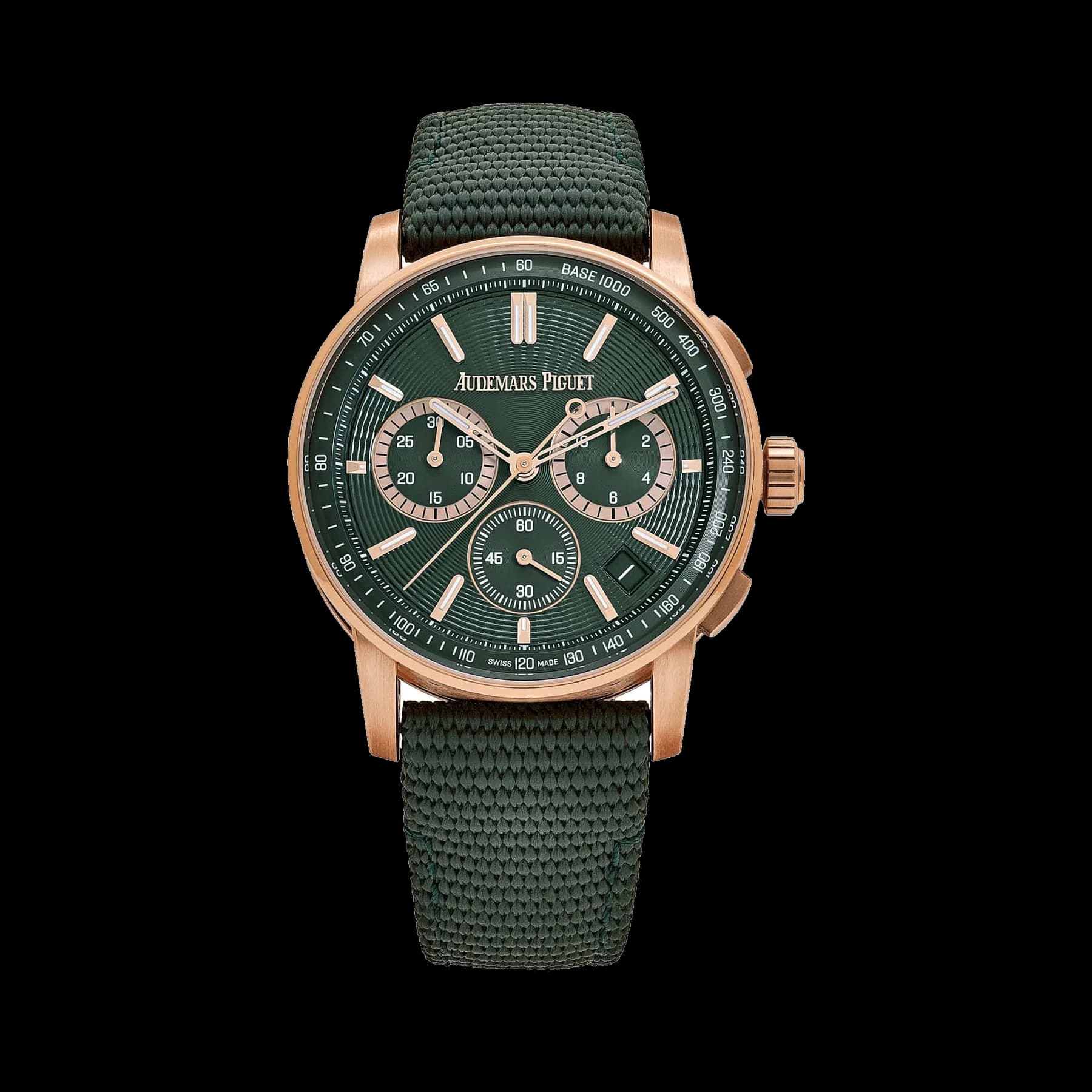 Audemars Piguet Code 11.59 26393OR.OO.A056KB.01 Chronograph Rose Gold Green Dial (2024)