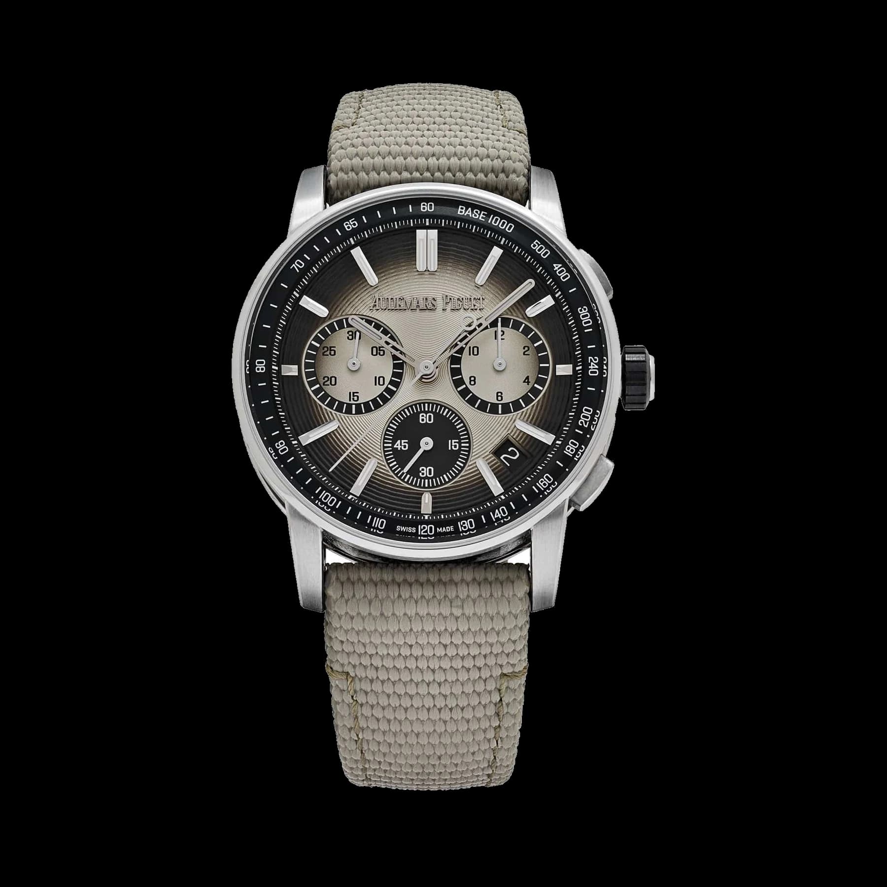 Audemars Piguet Code 11.59 Chronograph 26393QT.OO.A064KB.01 Stainless Steel Black Ceramic Beige Dial