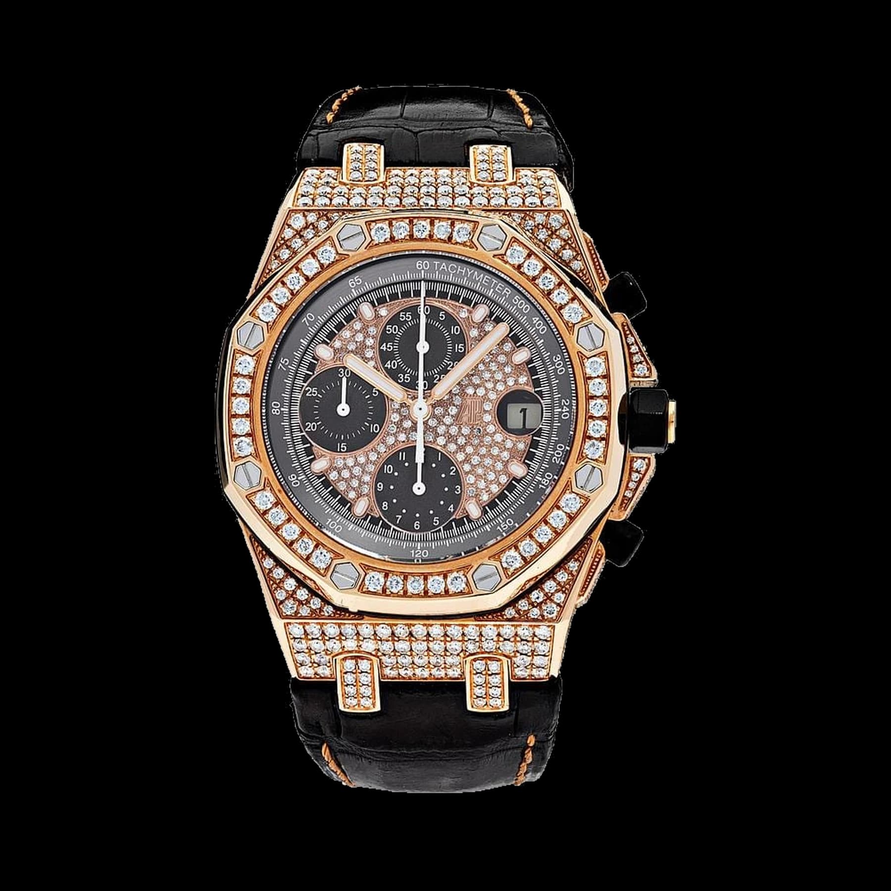 Audemars Piguet Royal Oak Offshore 26470OR.OO.A125CR.01 Chronograph Rose Gold Diamond Bezel