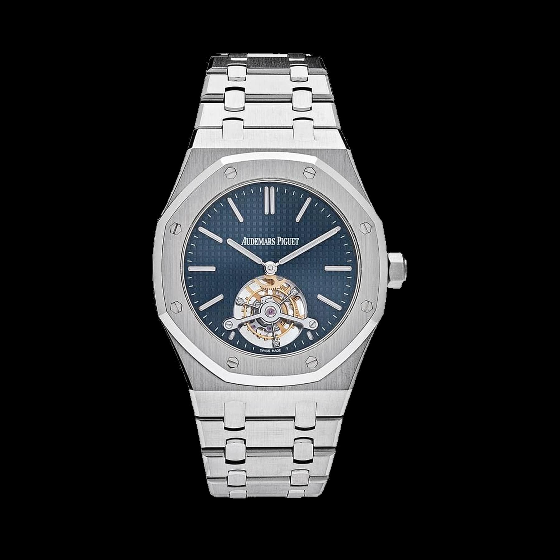 Audemars Piguet Royal Oak 26510ST.OO.1220ST.01 Tourbillon Extra-Thin Steel Blue Dial