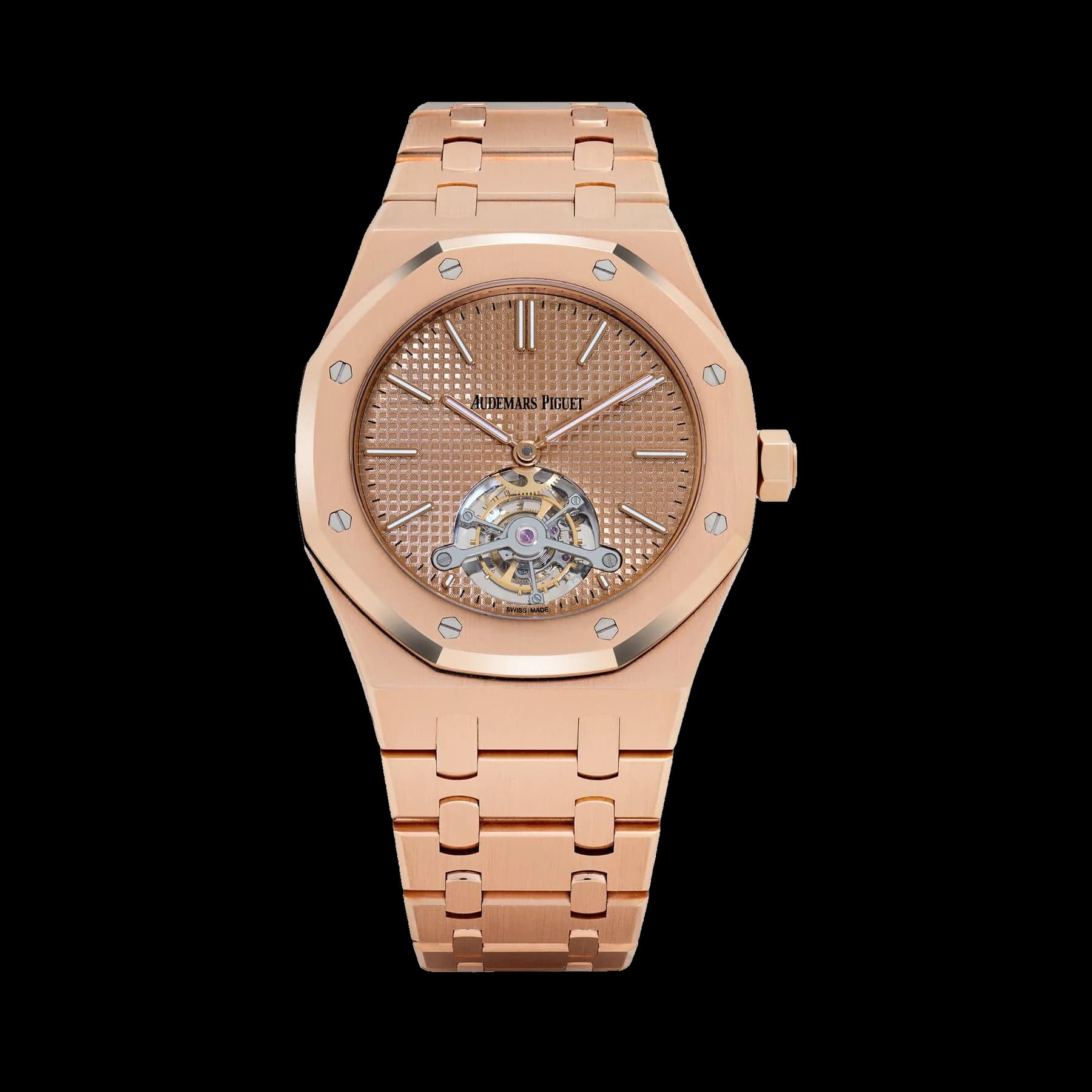 Audemars Piguet Royal Oak Tourbillon 26515OR.OO.1220OR.01 Extra-Thin Rose Gold Pink-Toned Dial Limited Edition of 25
