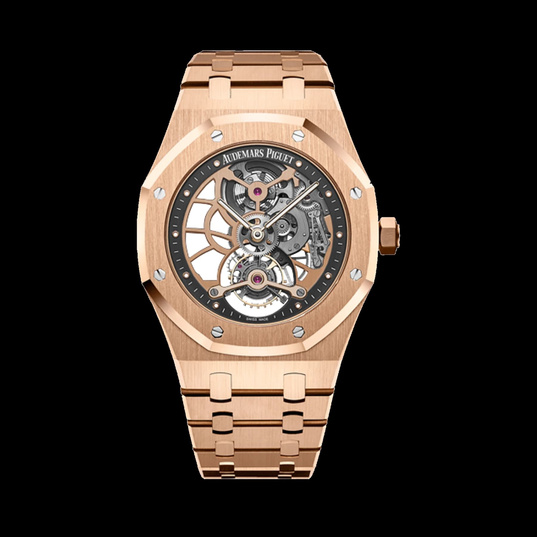Audemars Piguet Royal Oak 26518OR.OO.1220OR.01 Tourbillon Extra-Thin Openworked 18-carat pink gold