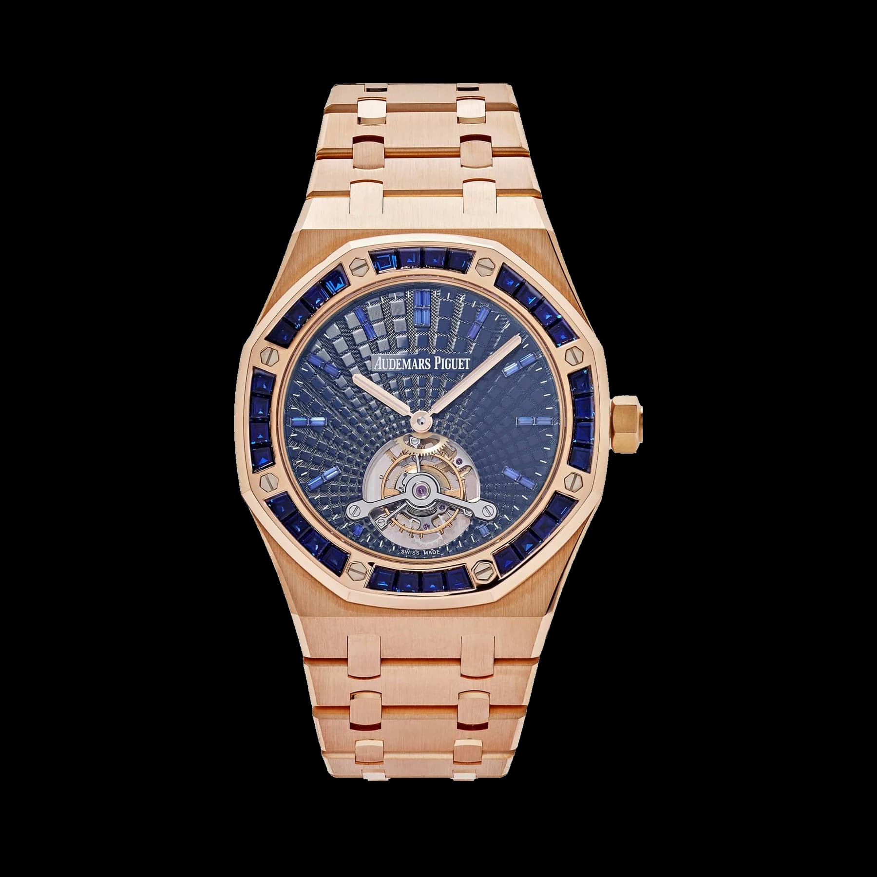 Audemars Piguet Royal Oak 26521OR.SS.1220OR.01 'Extra-Thin' Tourbillon Rose Gold Blue Sapphire