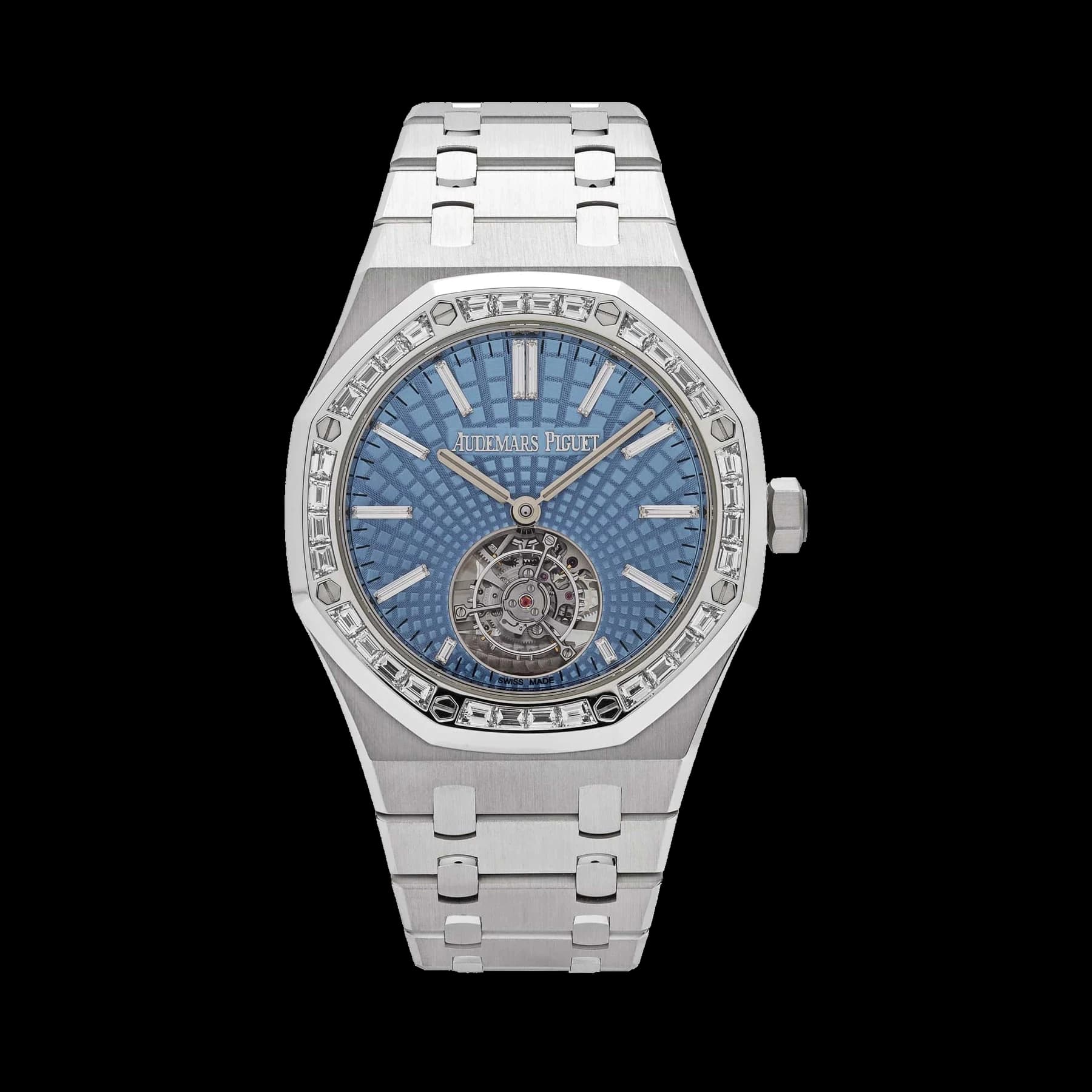 Audemars Piguet Royal Oak 26535PT.ZZ.1220PT.01 Flying Tourbillon Platinum Light Blue Dial