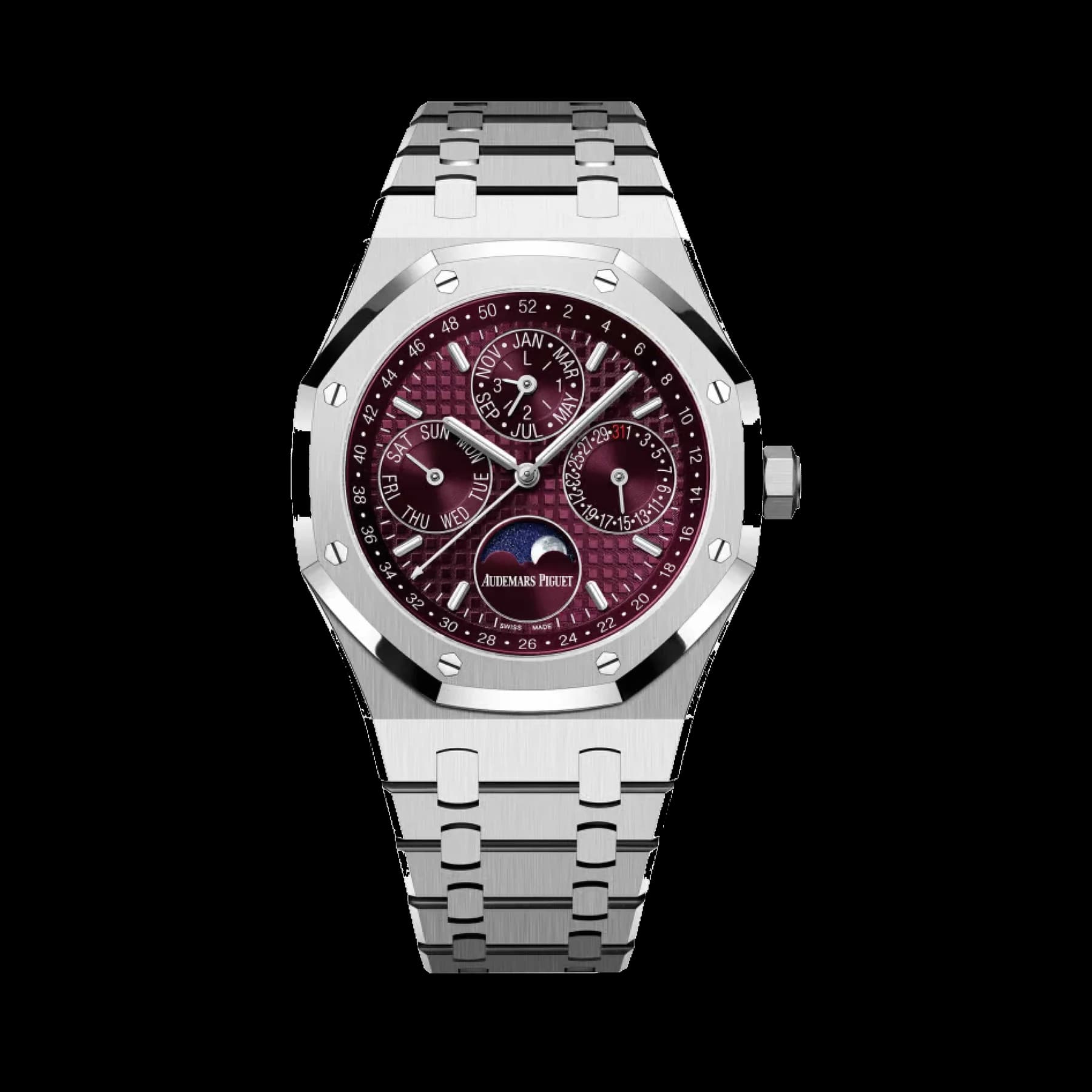 Audemars Piguet Royal Oak Perpetual Calendar 26574BC.OO.1220BC.01 'Special Edition' White Gold Burgundy Dial