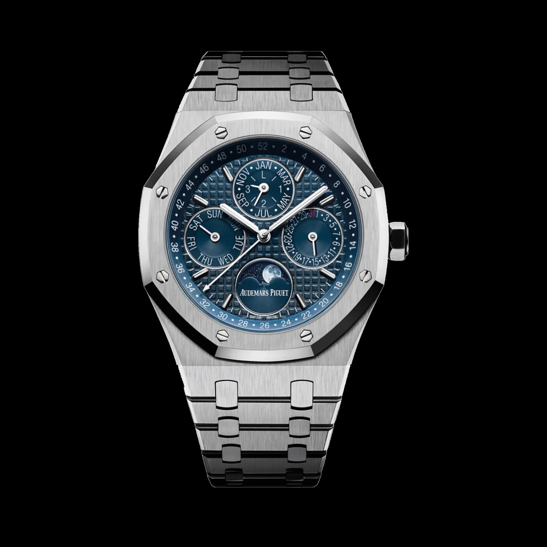 Audemars Piguet Royal Oak 26574ST.OO.1220ST.02 Perpetual Calendar Stainless Steel Dark Blue Dial